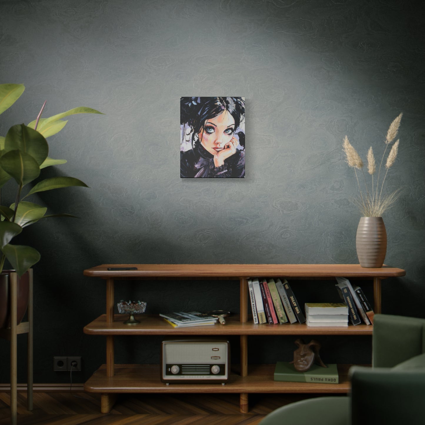 Gallery Wrapped Canvas, Myth and Bones Gothic Art Canvas, Dark Muse Canvas - Lark