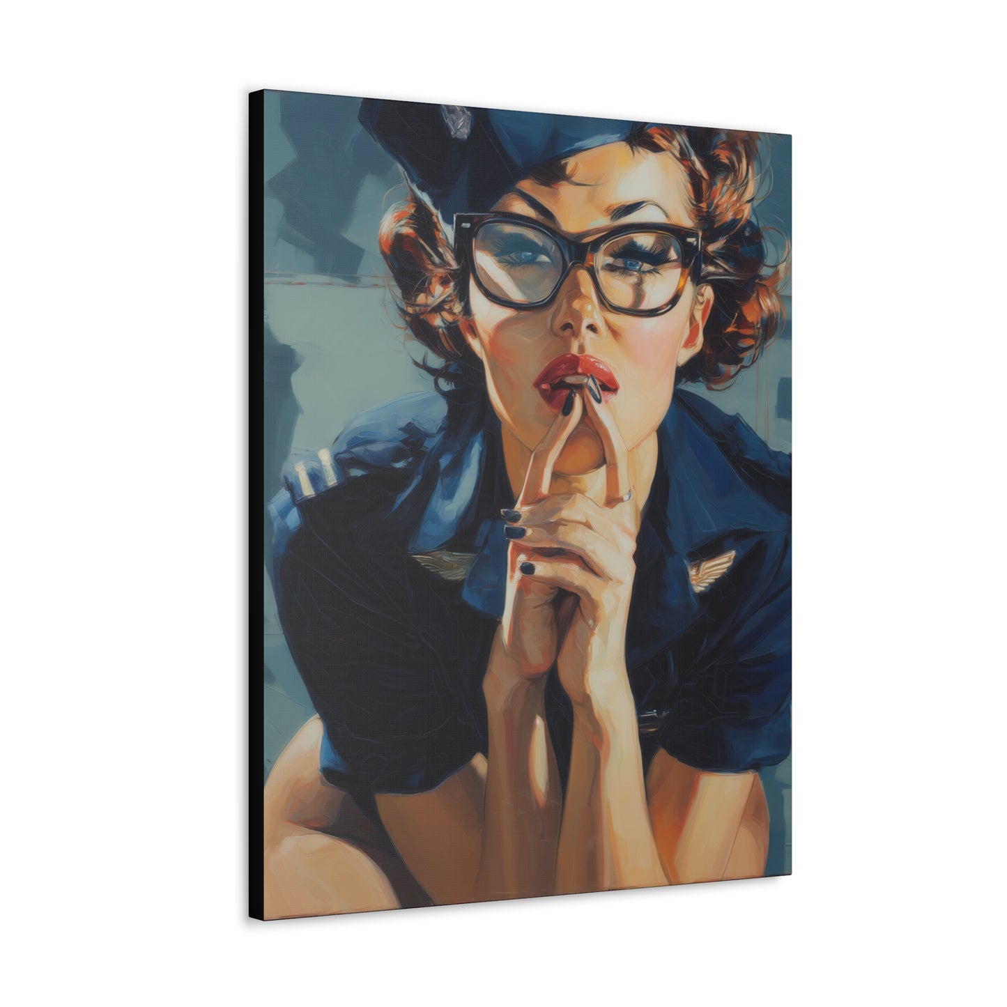 Gallery Wrapped Canvas, Liberty and Lace Art Canvas, Erotic Art Canvas – Peggy Sue