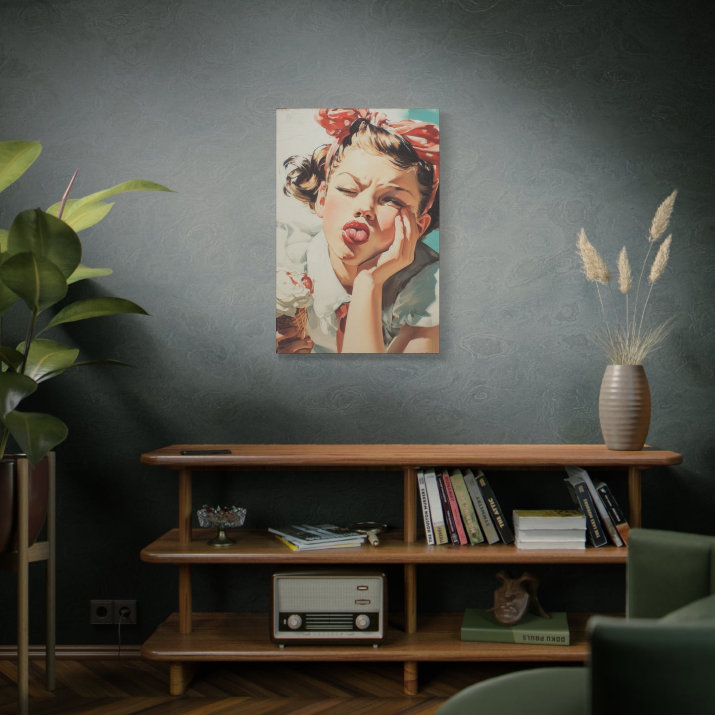 Gallery Wrapped Canvas, Sweet Summer Nostalgia, Sugar and Spice Art Canvas, Ice Cream Dreams Art – Angie