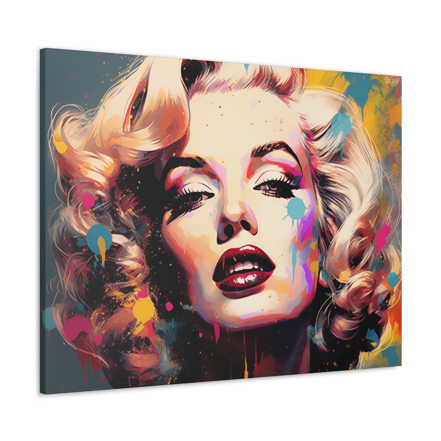 Canvas Wall Art, Gallery Wrapped Pop Art, Celebrity Wall Art – Marilyn Monroe - Abstract