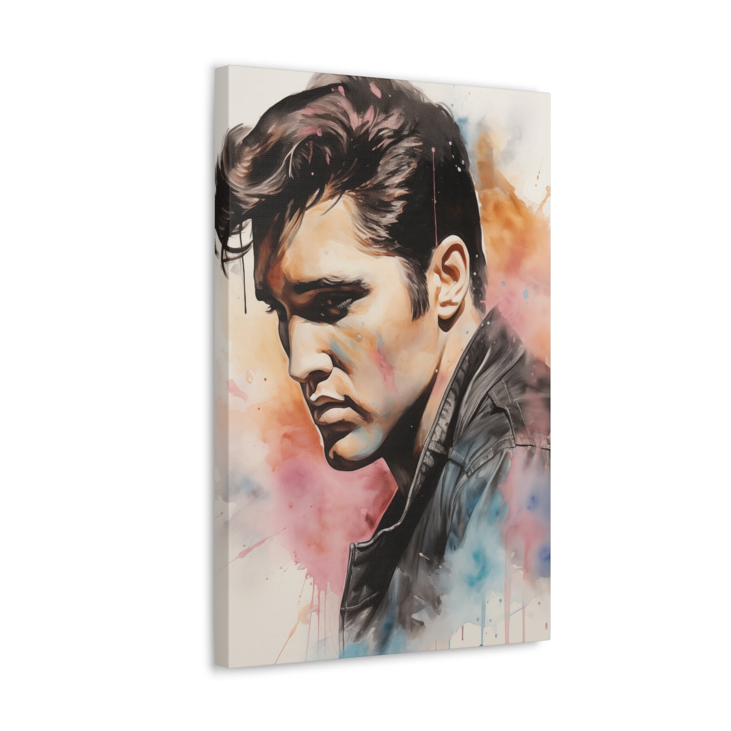 Gallery Wrapped Canvas, Celebrity Inspired, Pop Art Canvas – Elvis