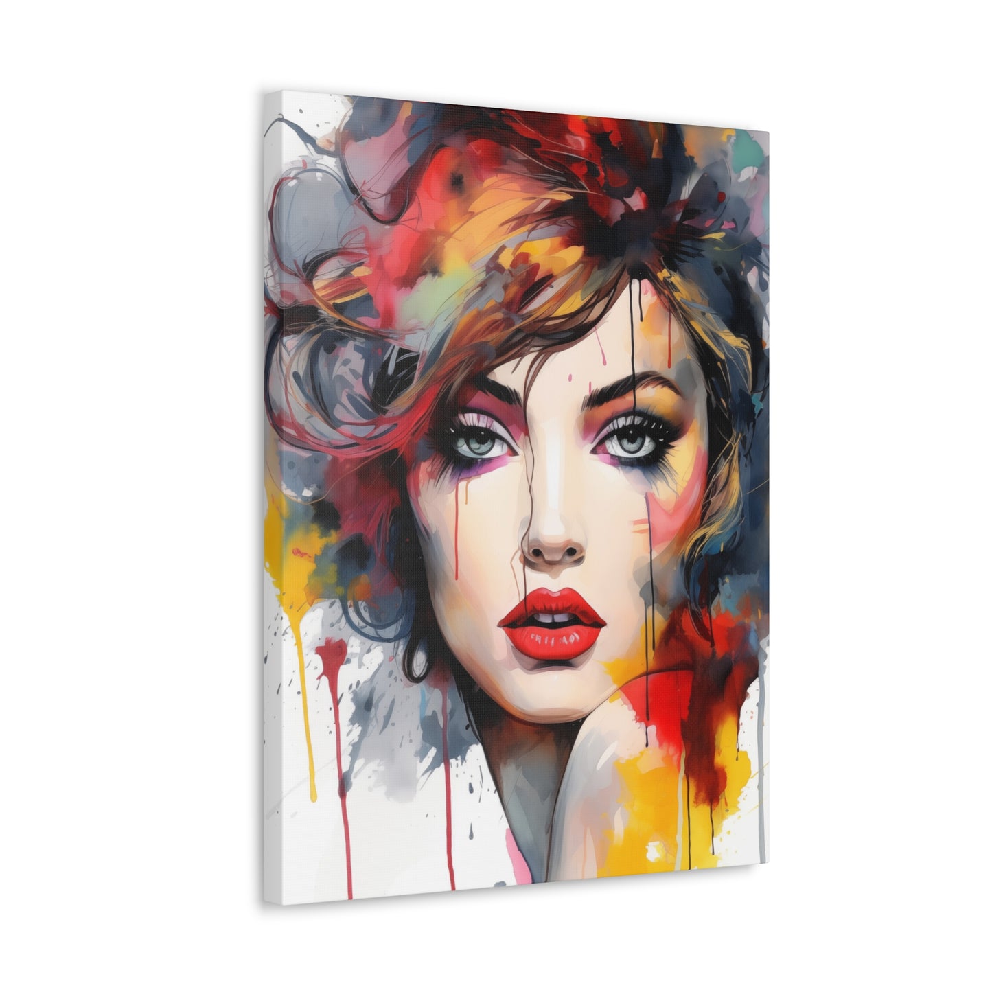 Canvas Wall Art, Gallery Wrapped Pop Art, Femme Doll Wall Art – Alessia