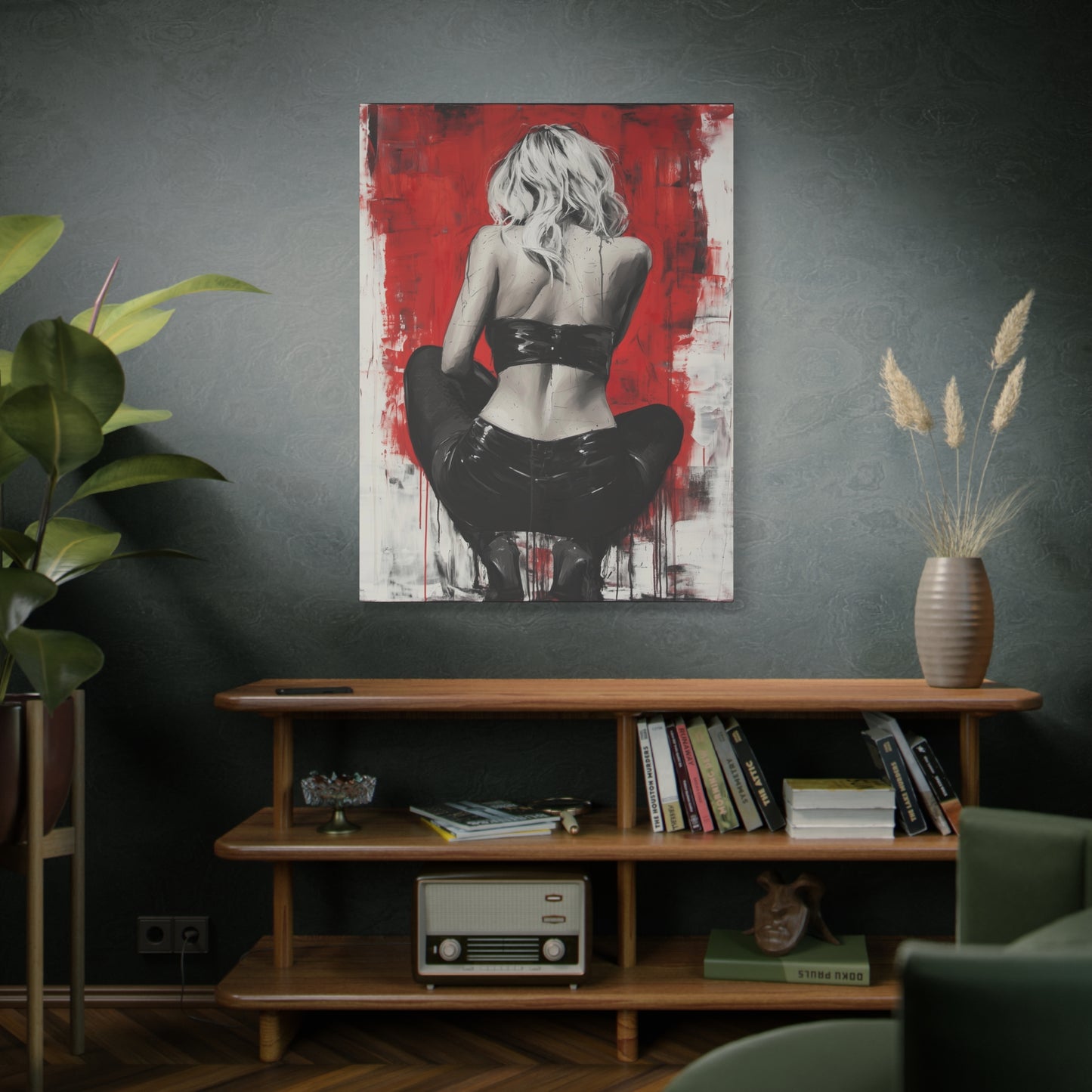 Gallery Wrapped Canvas, Guilt and Grit Adult Art Canvas, Erotic Pinup Art Canvas – Celeste