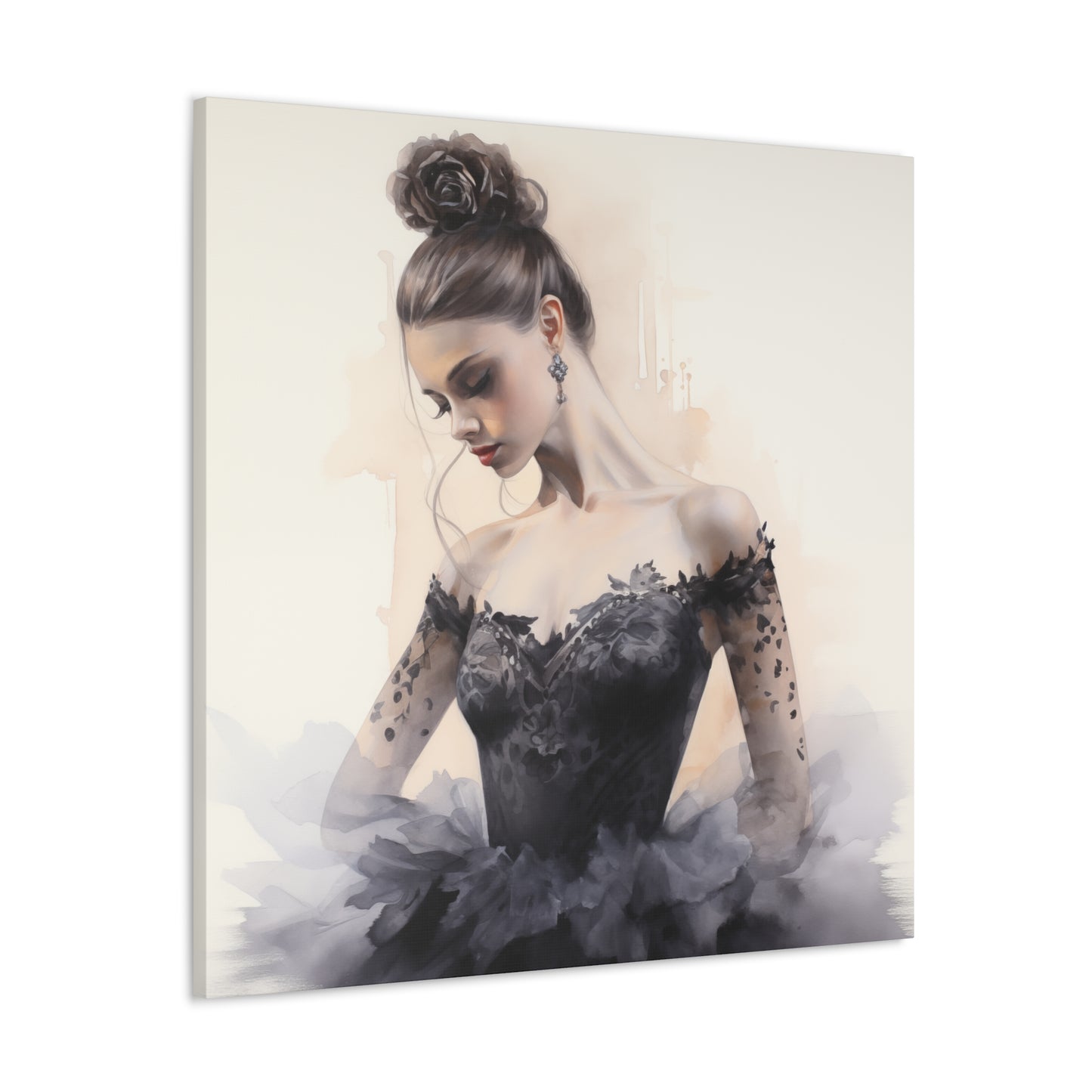 Gallery Wrapped Canvas, Ballerina Beauty, Ballet Art Canvas – Lola
