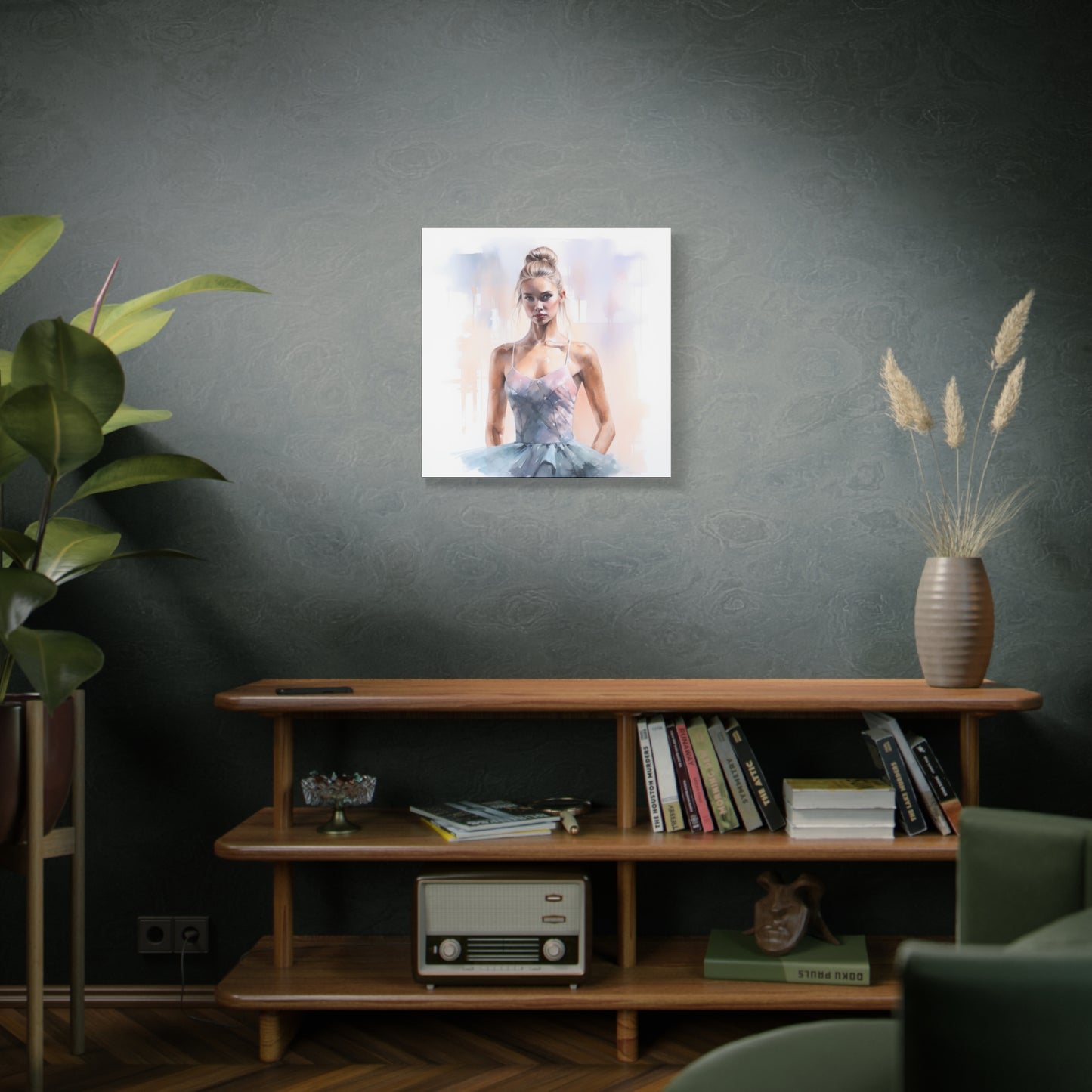 Pointes and Platforms, Gallery Wrapped Canvas, Ballerina Beauty, Ballet Art Canvas – Samantha