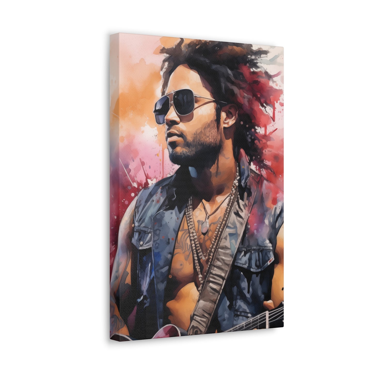 Gallery Wrapped Canvas, Celebrity Inspired, Pop Art Canvas – Lenny