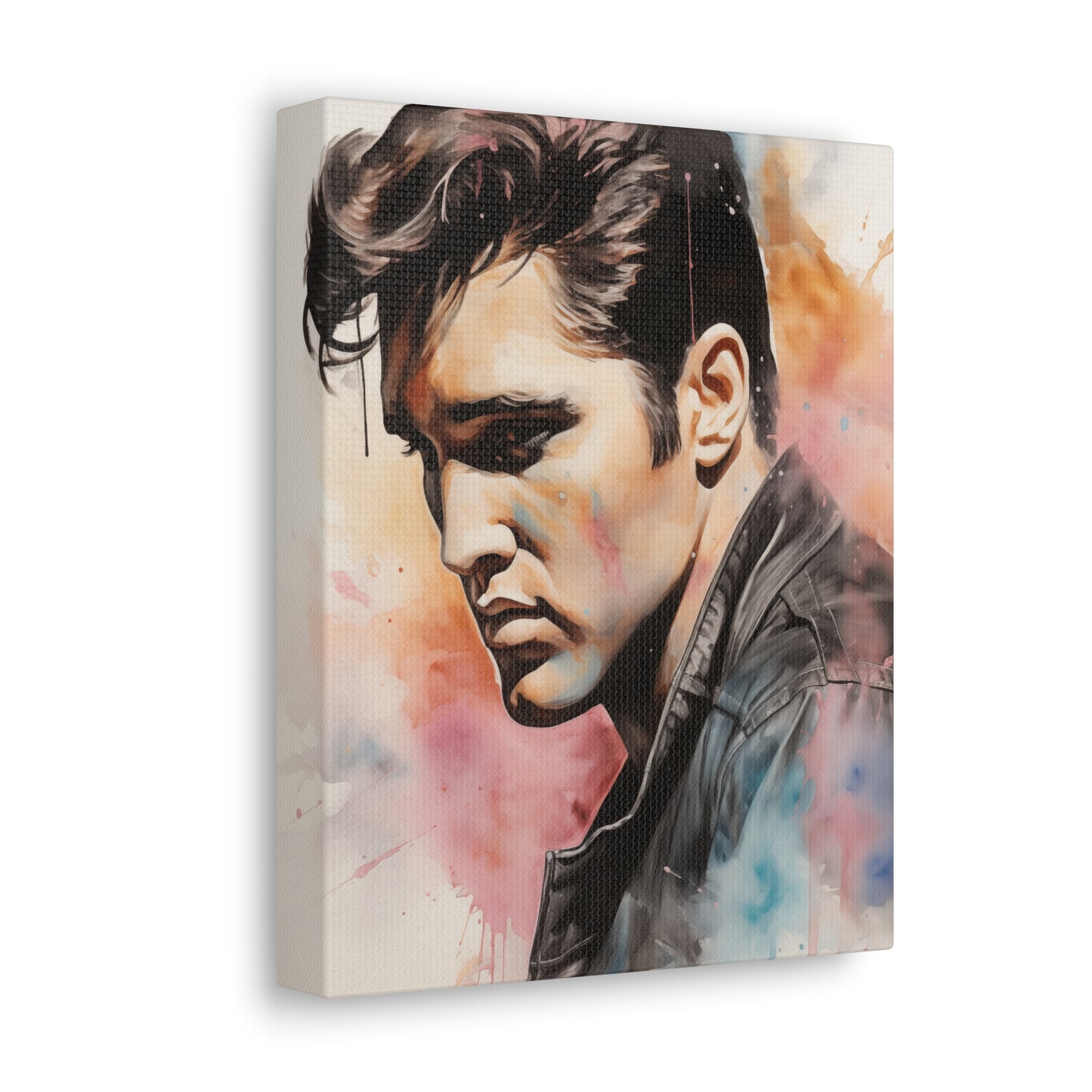 Gallery Wrapped Canvas, Celebrity Inspired, Pop Art Canvas – Elvis