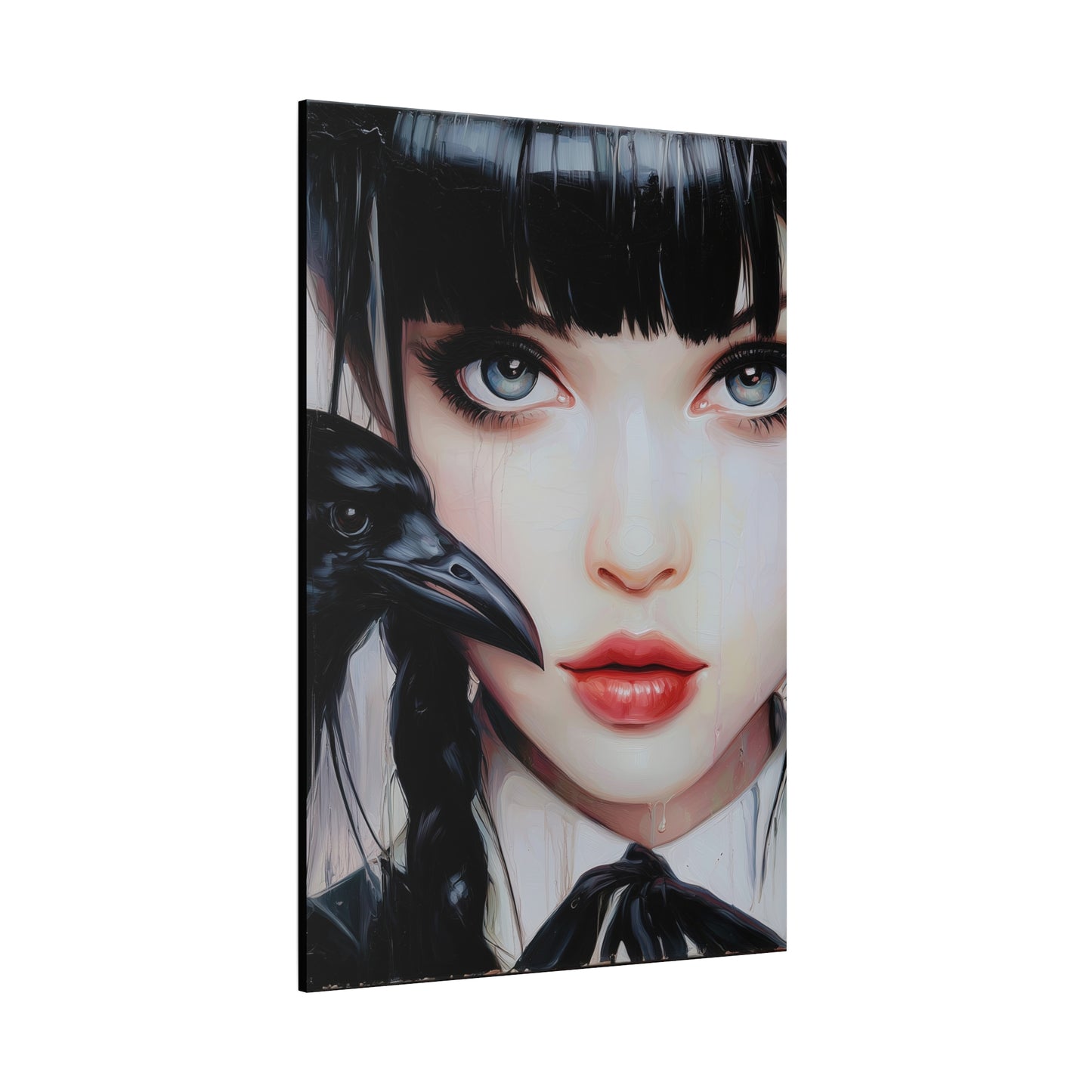 Gallery Wrapped Canvas, Myth and Bones Gothic Art Canvas, Dark Muse Canvas - Isolde