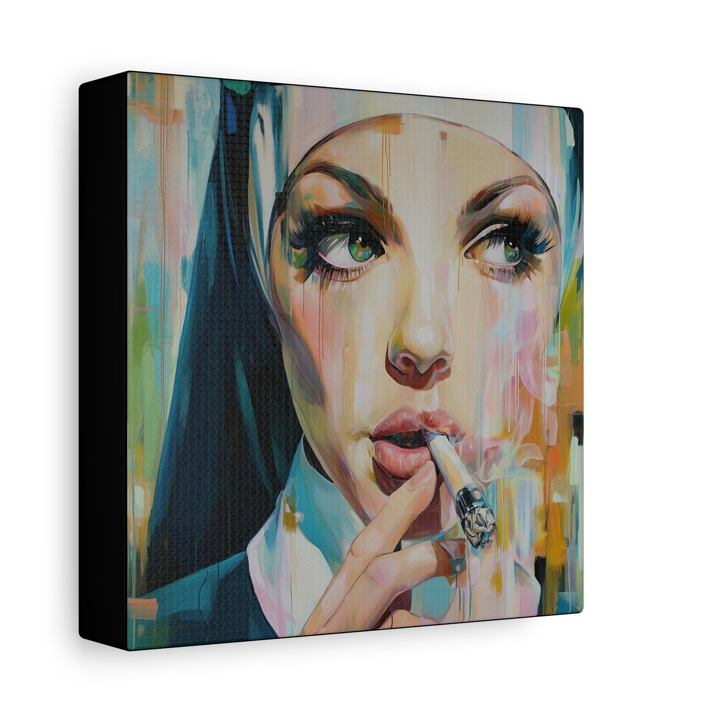 Gallery Wrapped Canvas, Habits and Heresy Art Canvas, Naughty Nuns Art Canvas – Sister Seraphine