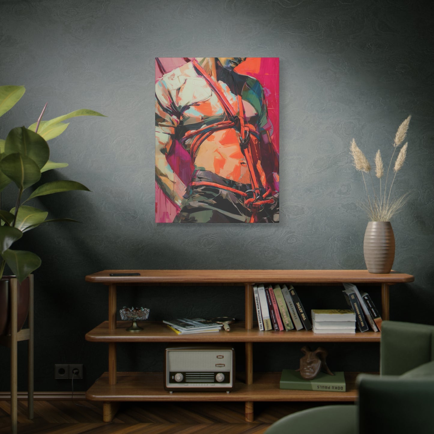 Gallery Wrapped Canvas, Ropes and Reverence Art Canvas, Erotic Shibari Art Canvas – Soren