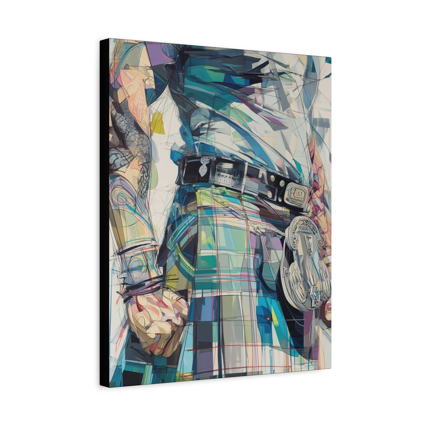 Gallery Wrapped Canvas, Kilts and Carnage Art Canvas, Erotic Pinup Art Canvas – Finn