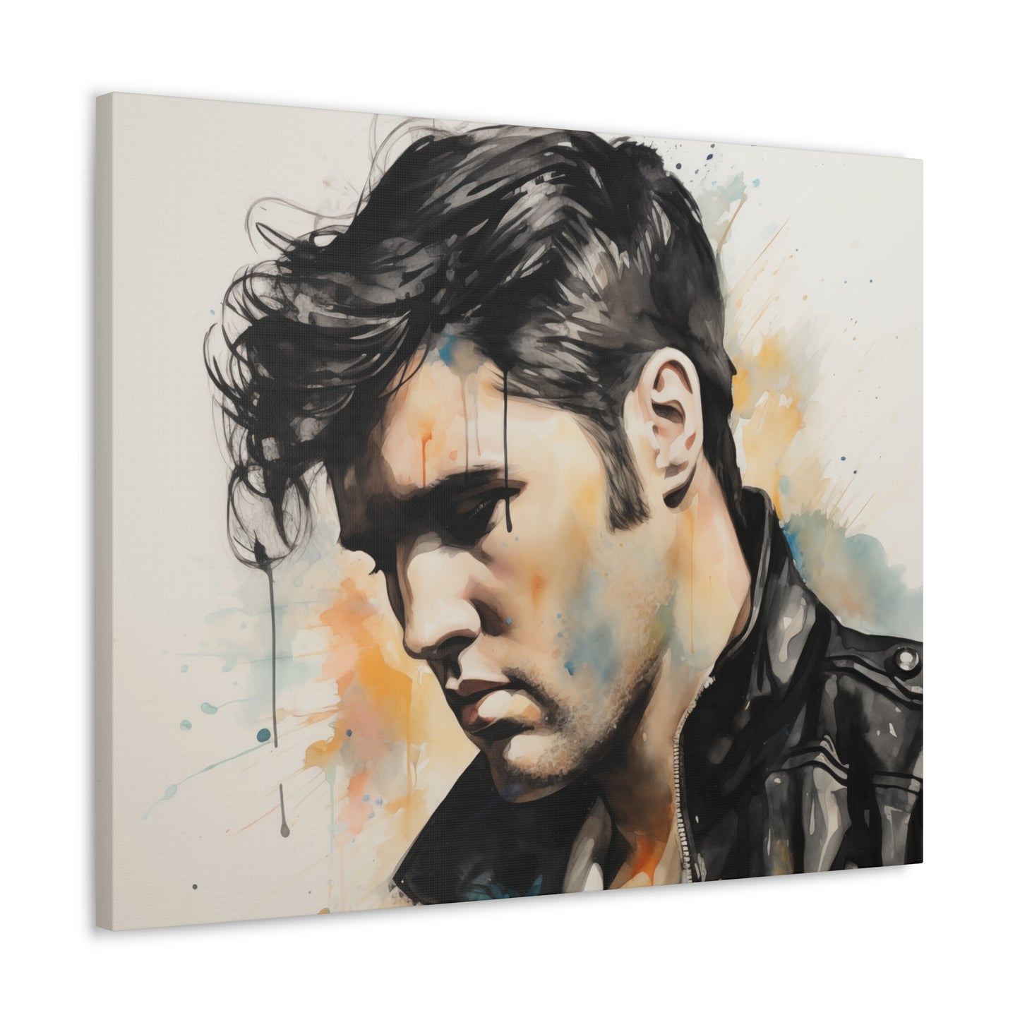 Gallery Wrapped Canvas, Celebrity Inspired, Pop Art Canvas – Elvis Also