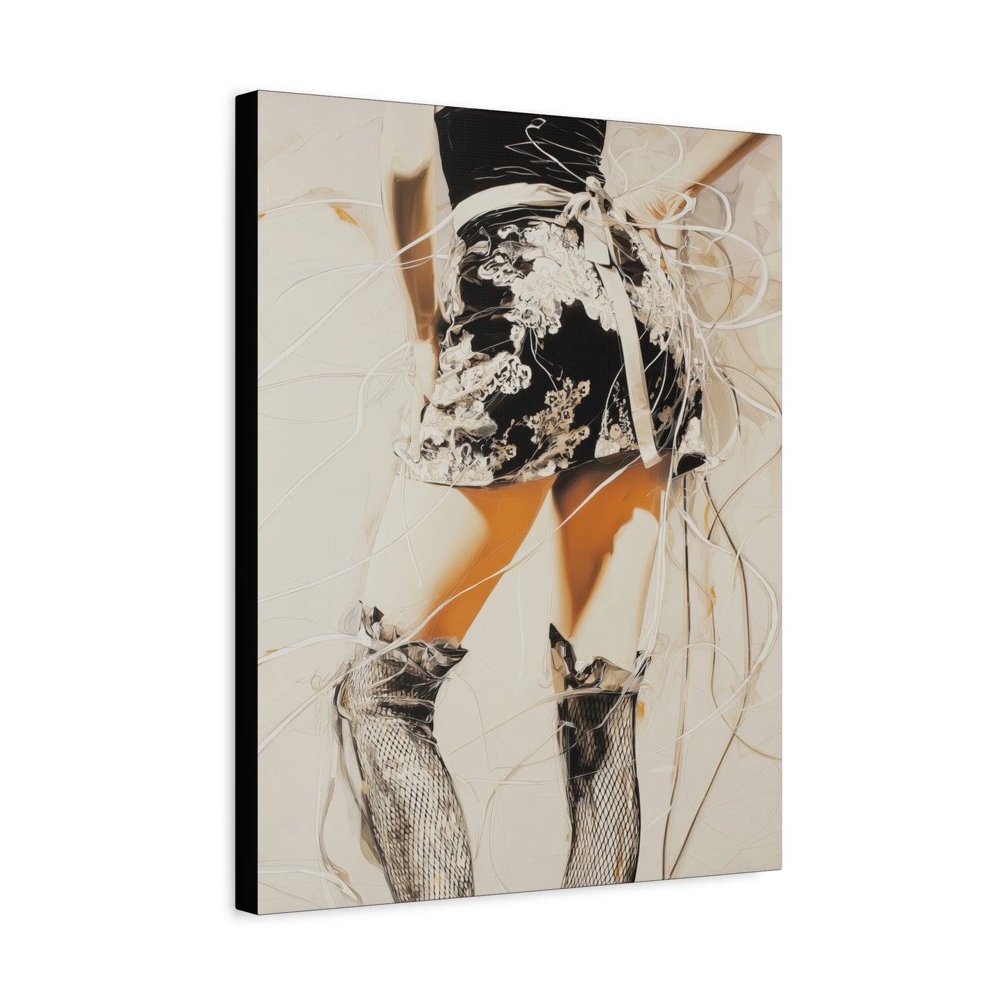 Gallery Wrapped Canvas, Tongue and Cheek Art Canvas, Naughty Girl Art Canvas – Lana