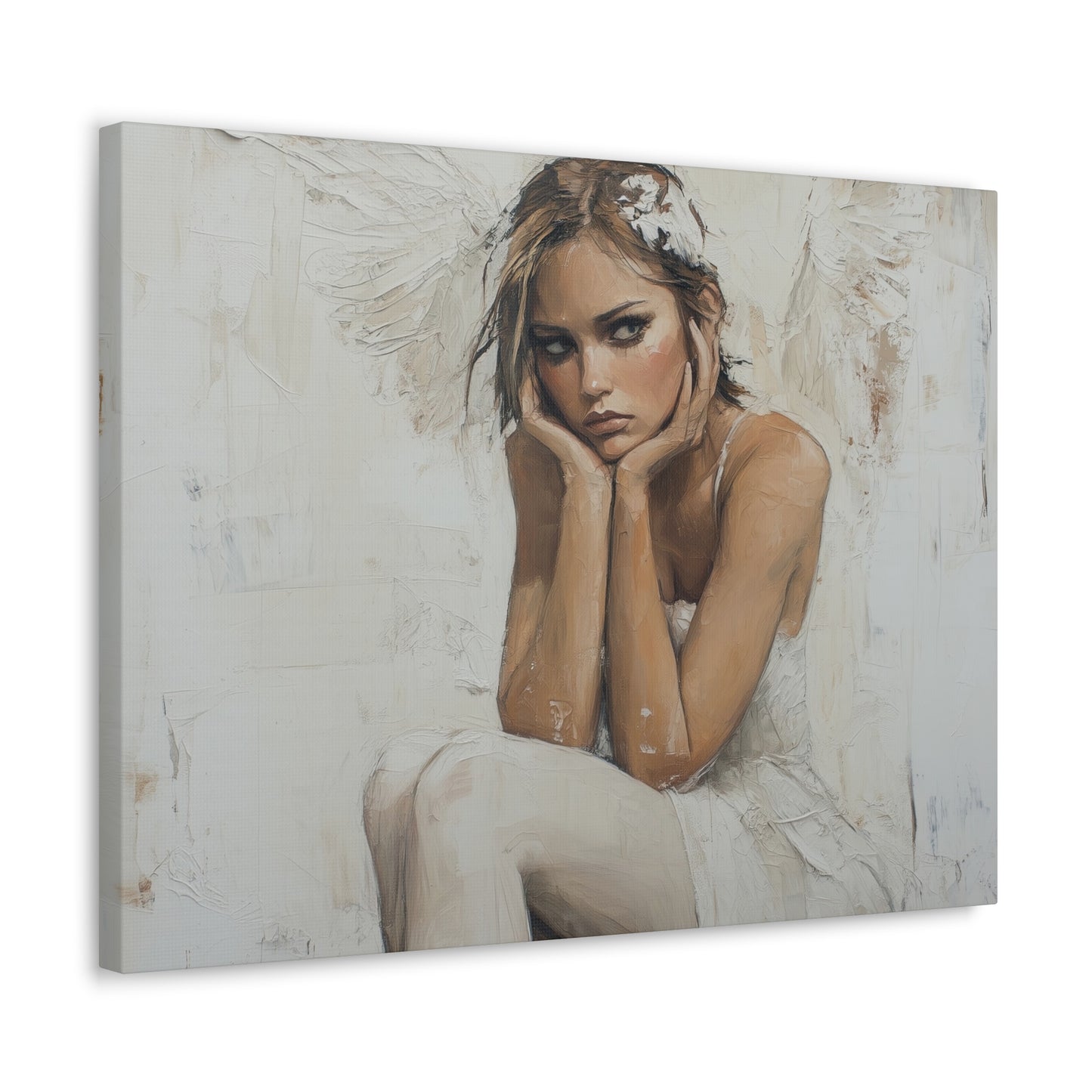Gallery Wrapped Canvas, Sinners and Saints Art Canvas, Angel Art Canvas – Amber
