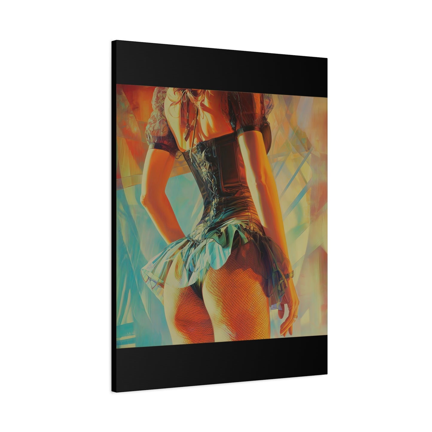 Gallery Wrapped Canvas, Tongue and Cheek Art Canvas, Naughty Girl Art Canvas – Kristen