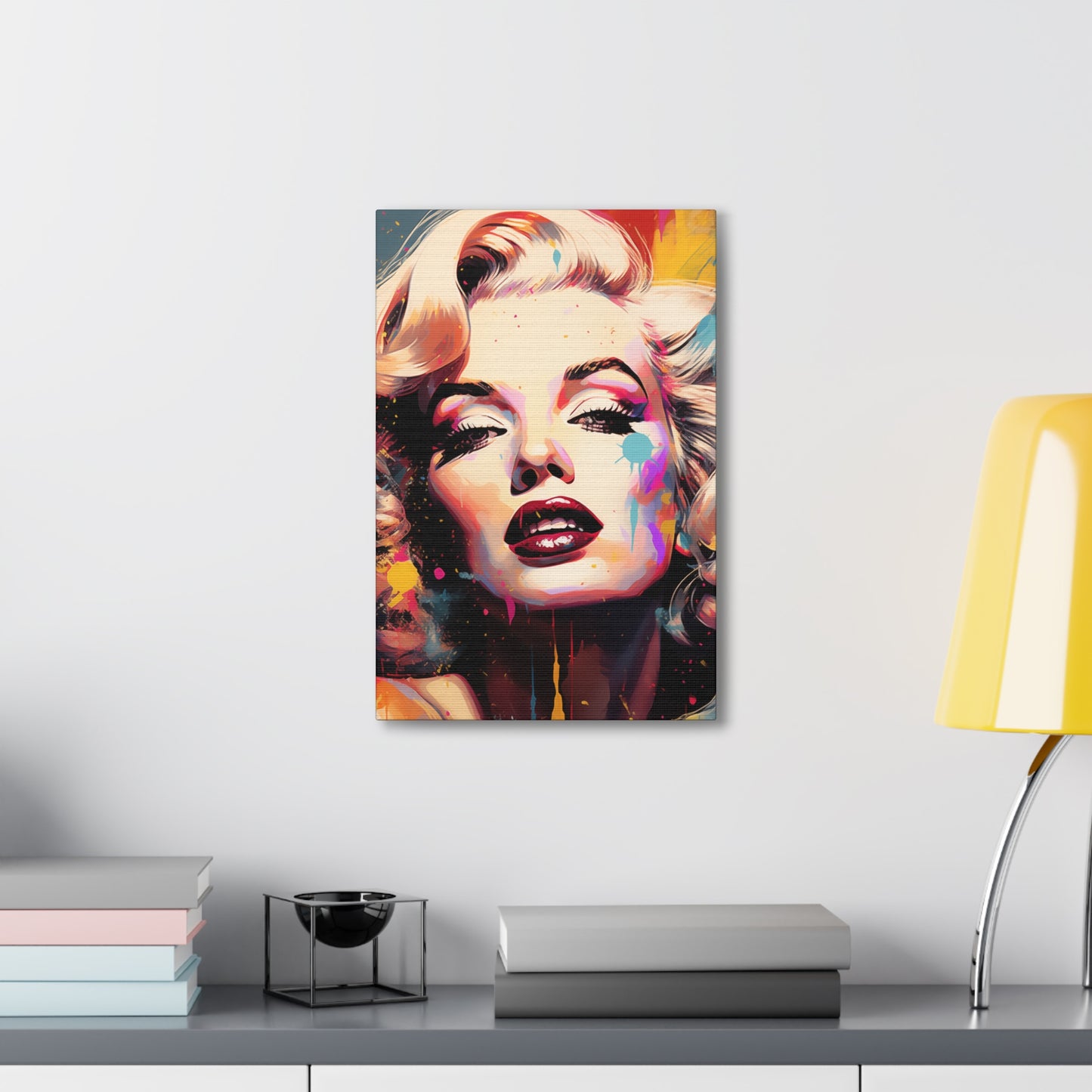 Canvas Wall Art, Gallery Wrapped Pop Art, Celebrity Wall Art – Marilyn Monroe - Abstract