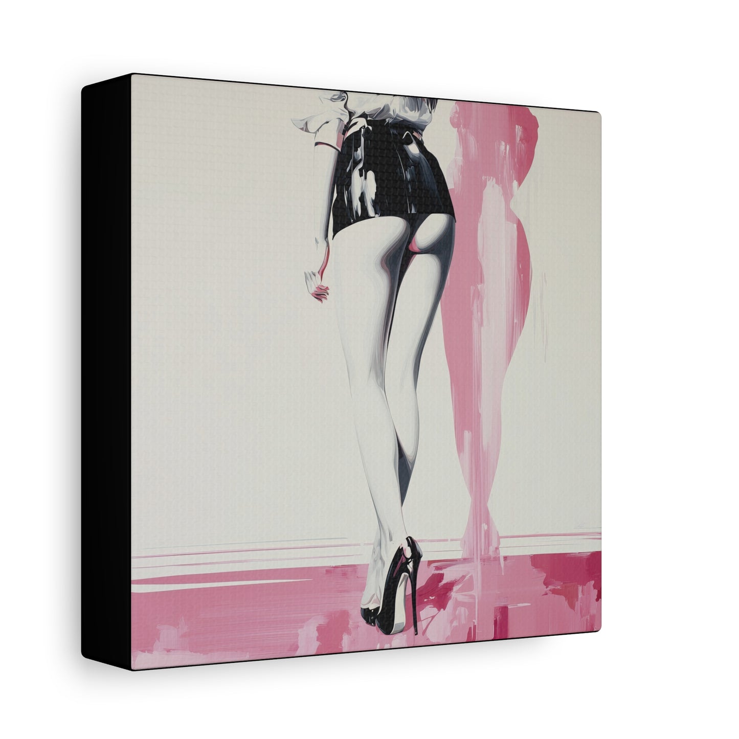 Gallery Wrapped Canvas, Tongue and Cheek Art Canvas, Naughty Girl Art Canvas – Barbi