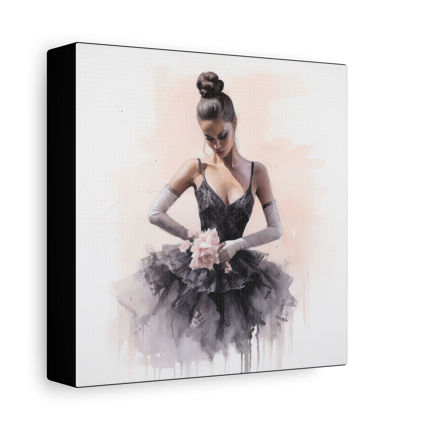 Pointes and Platforms, Gallery Wrapped Canvas, Ballerina Beauty, Ballet Art Canvas – Sonja