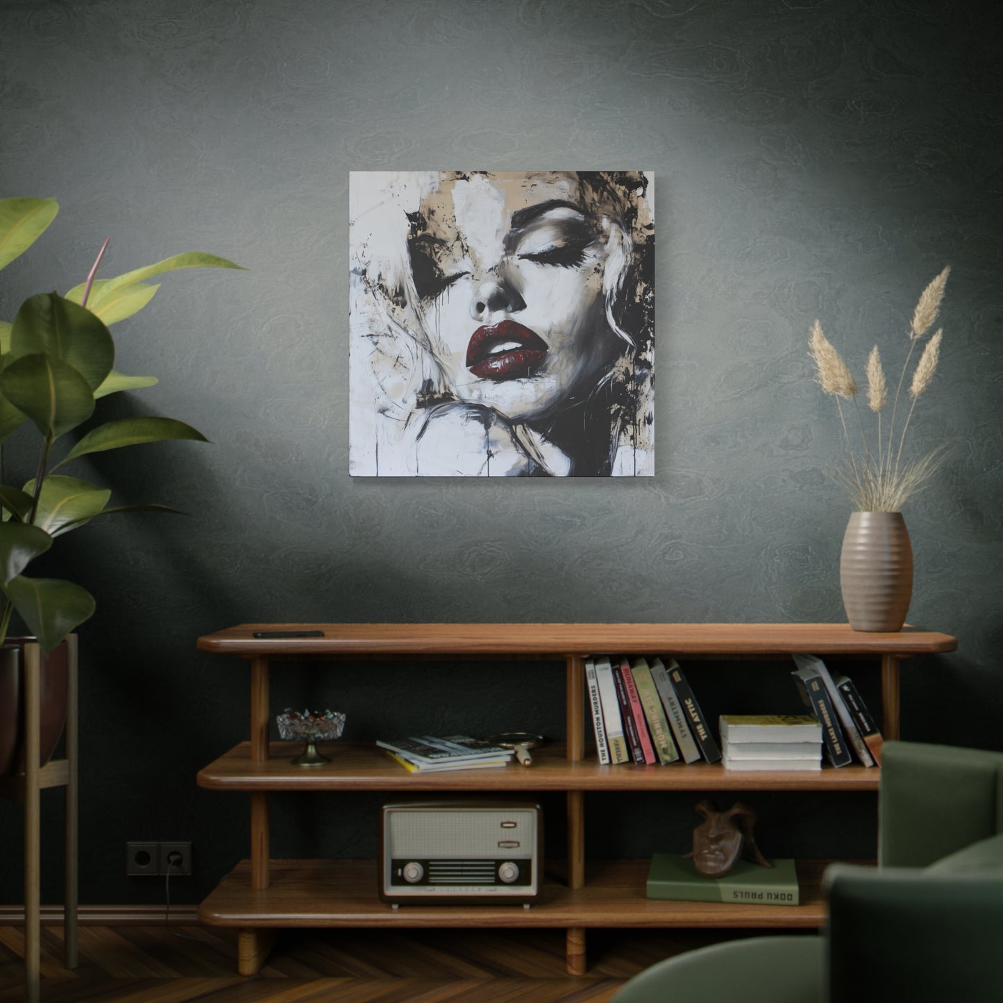 Gallery Wrapped Canvas, Guilt and Grit Adult Art Canvas, Erotic Pinup Art Canvas – Talia