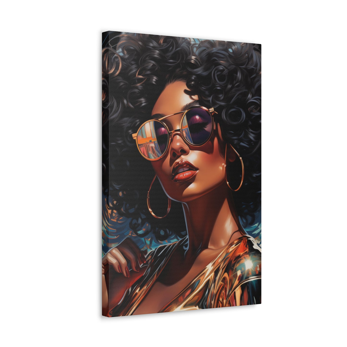 Gallery Wrapped Canvas, Retro Urban Queen, Femme Doll Art Canvas – Kesha