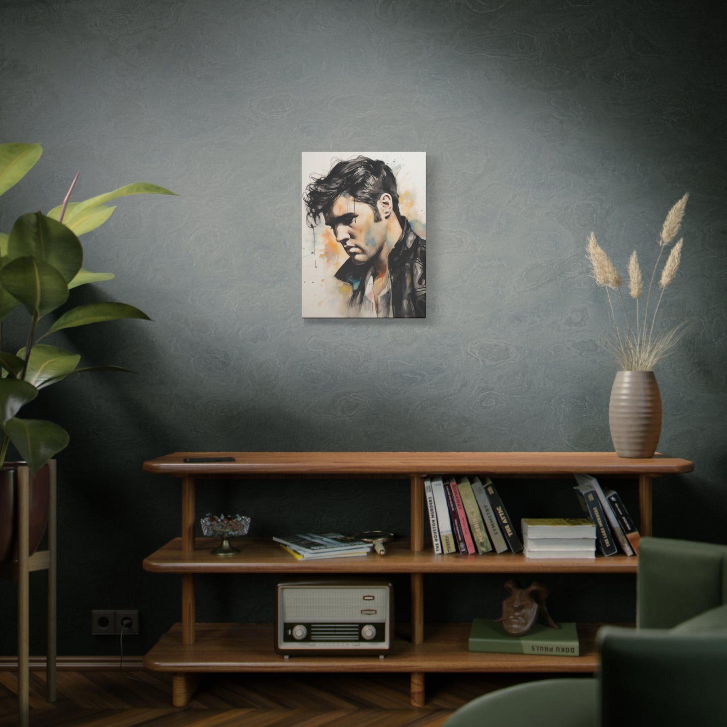 Gallery Wrapped Canvas, Celebrity Inspired, Pop Art Canvas – Elvis Also
