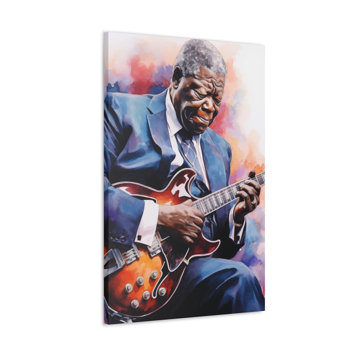 Gallery Wrapped Canvas, Celebrity Inspired, Pop Art Canvas – The King Also
