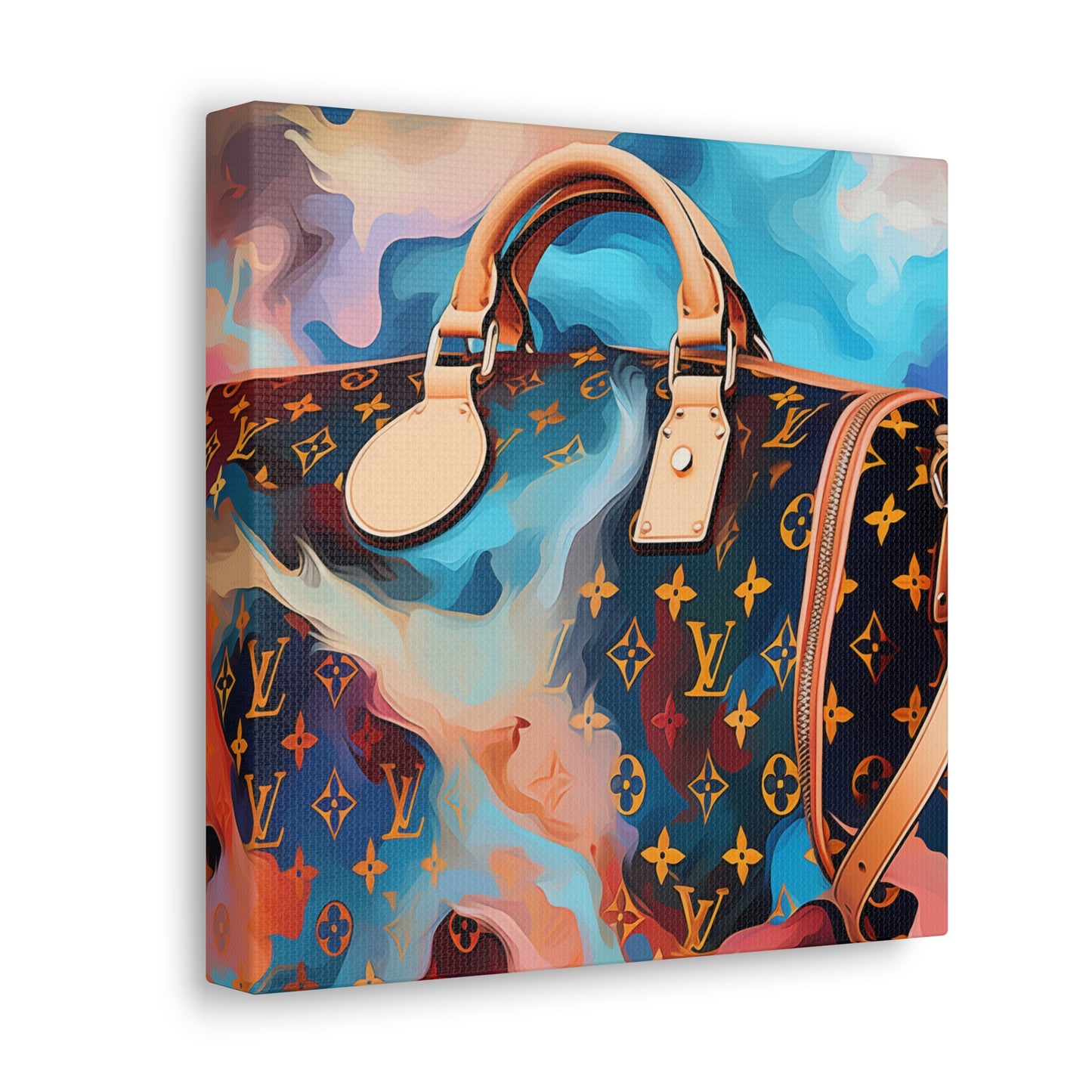 Canvas Gallery Wrap - LV Designer Inspired Wall Art - Abstract