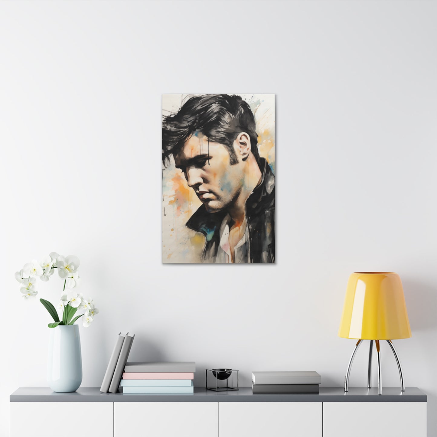Gallery Wrapped Canvas, Celebrity Inspired, Pop Art Canvas – Elvis Also
