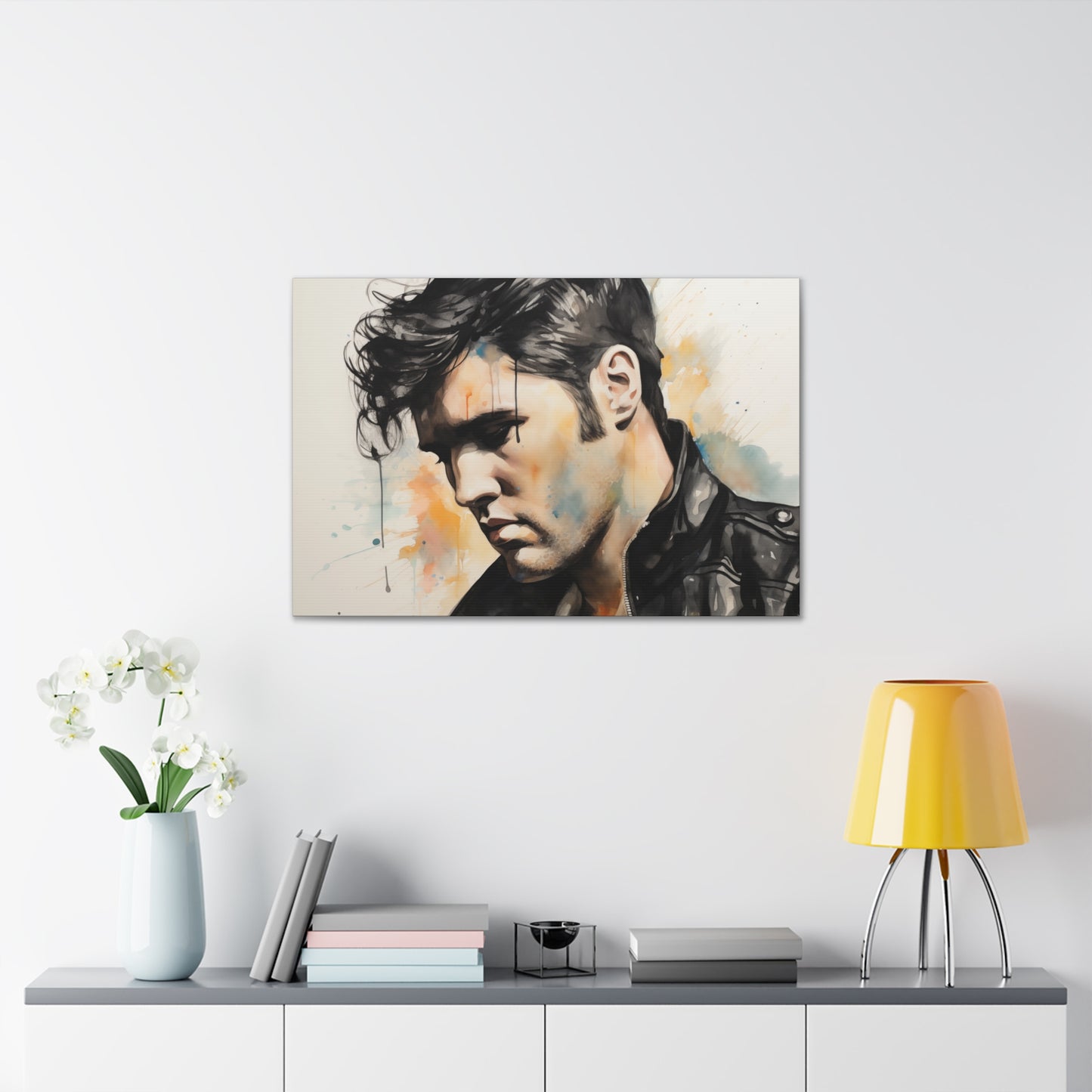 Gallery Wrapped Canvas, Celebrity Inspired, Pop Art Canvas – Elvis Also