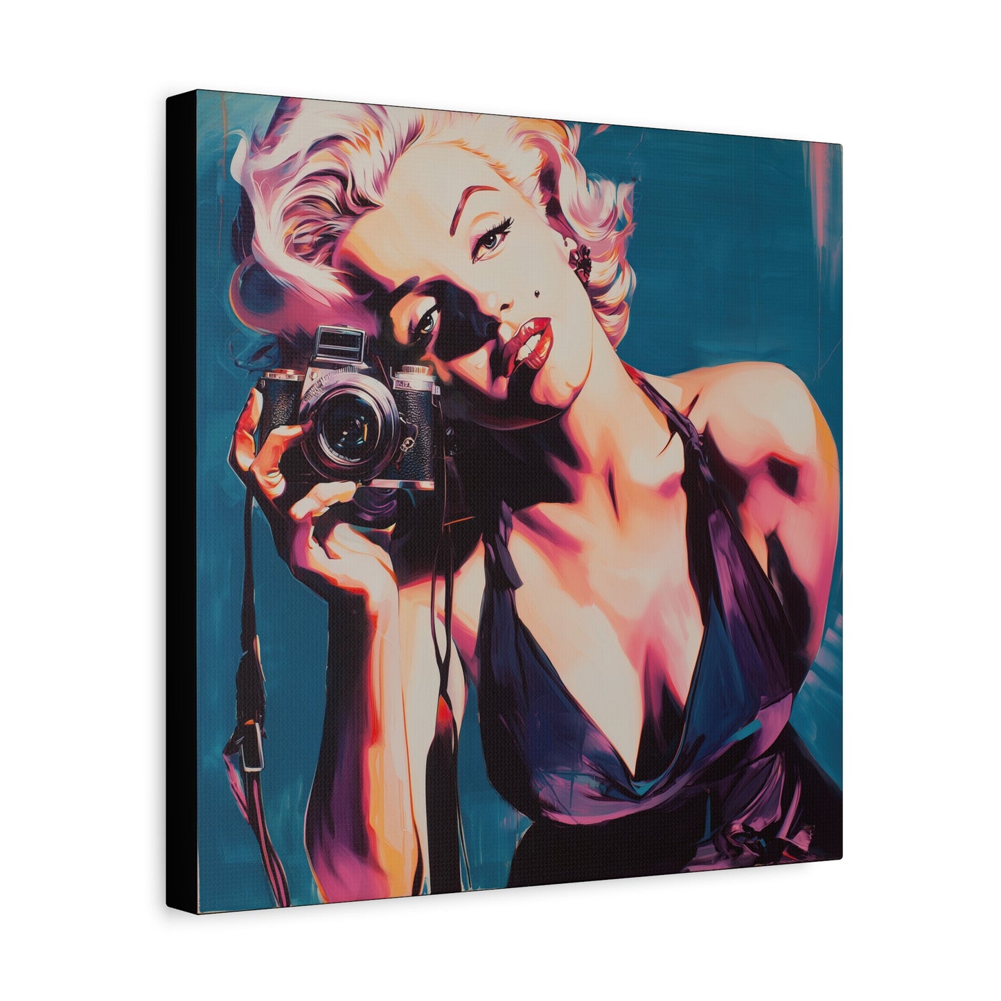 Gallery Wrapped Canvas, The Diva Project Art Canvas, Pinup Art Canvas – Marilyn Monroe - TEN