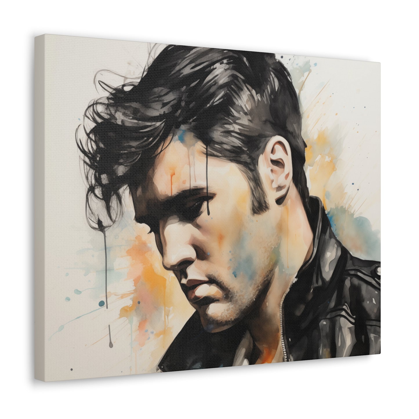 Gallery Wrapped Canvas, Celebrity Inspired, Pop Art Canvas – Elvis Also