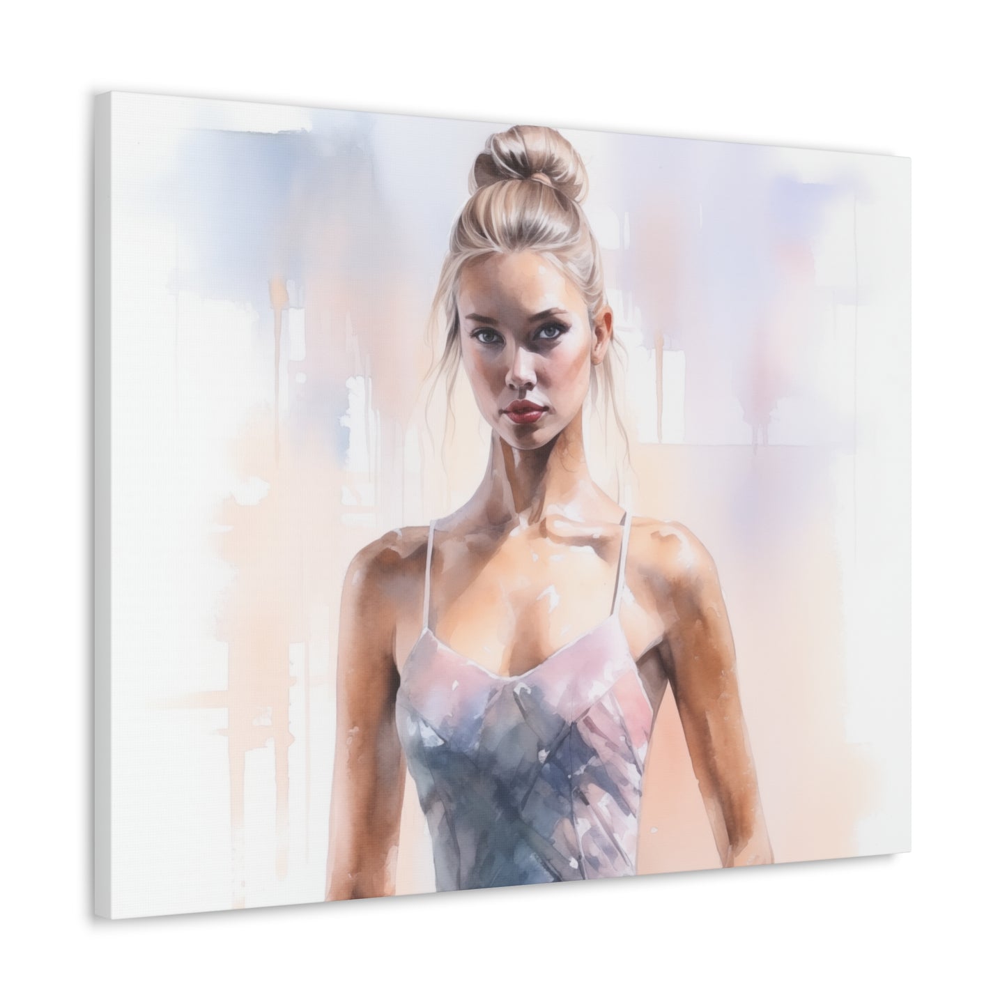 Gallery Wrapped Canvas, Ballerina Beauty, Ballet Art Canvas – Samantha