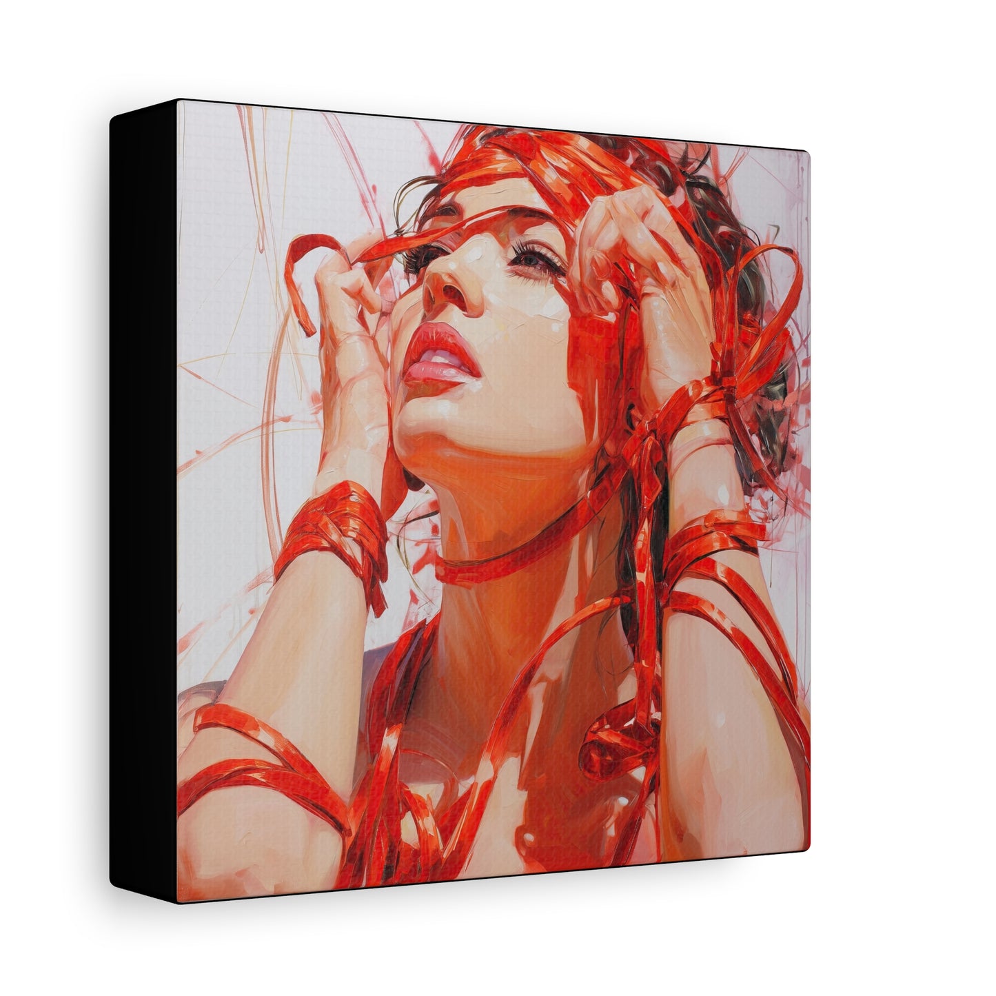 Gallery Wrapped Canvas, Ropes and Reverence Art Canvas, Erotic Shibari Art Canvas – Isolde