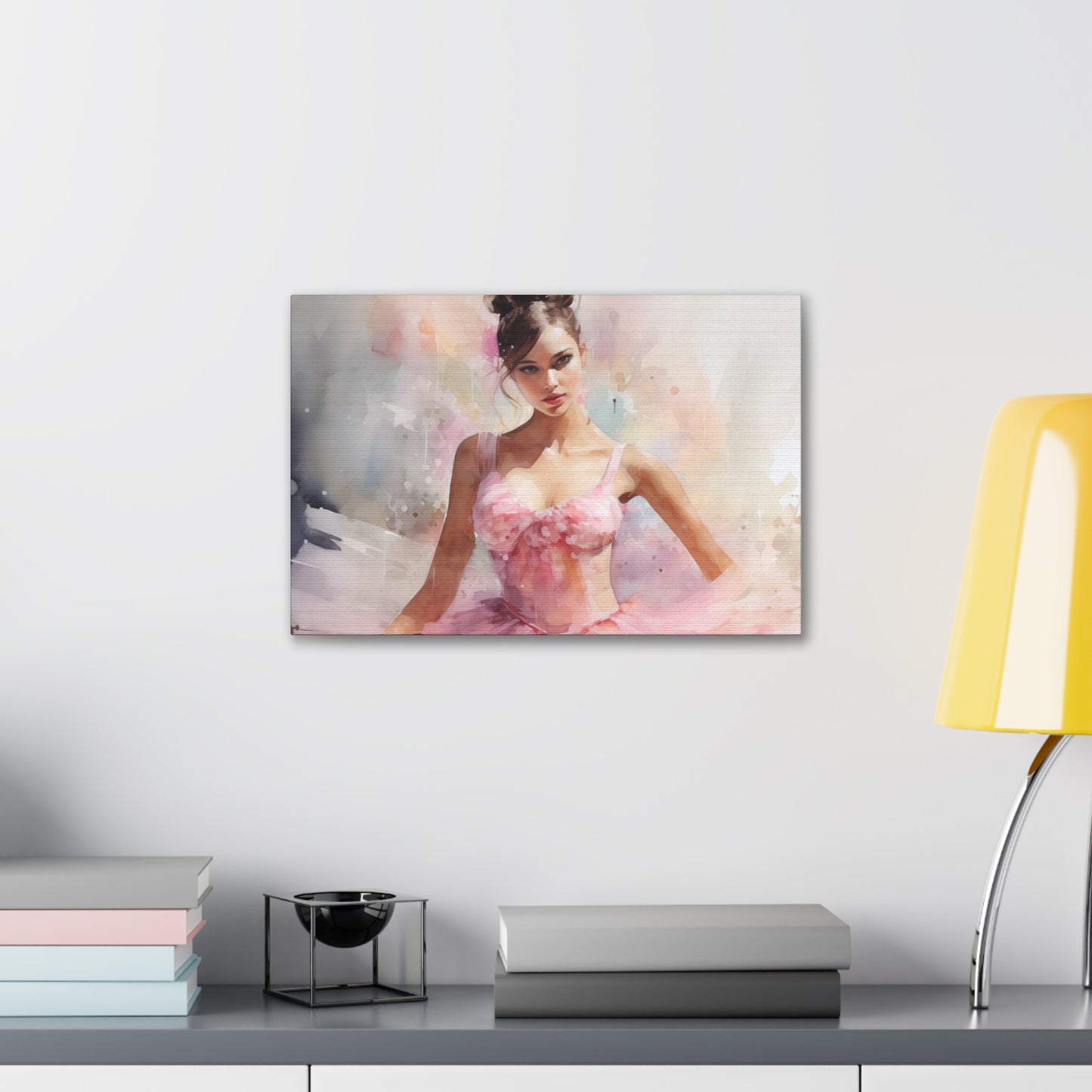 Gallery Wrapped Canvas, Ballerina Beauty, Ballet Art Canvas – Lily