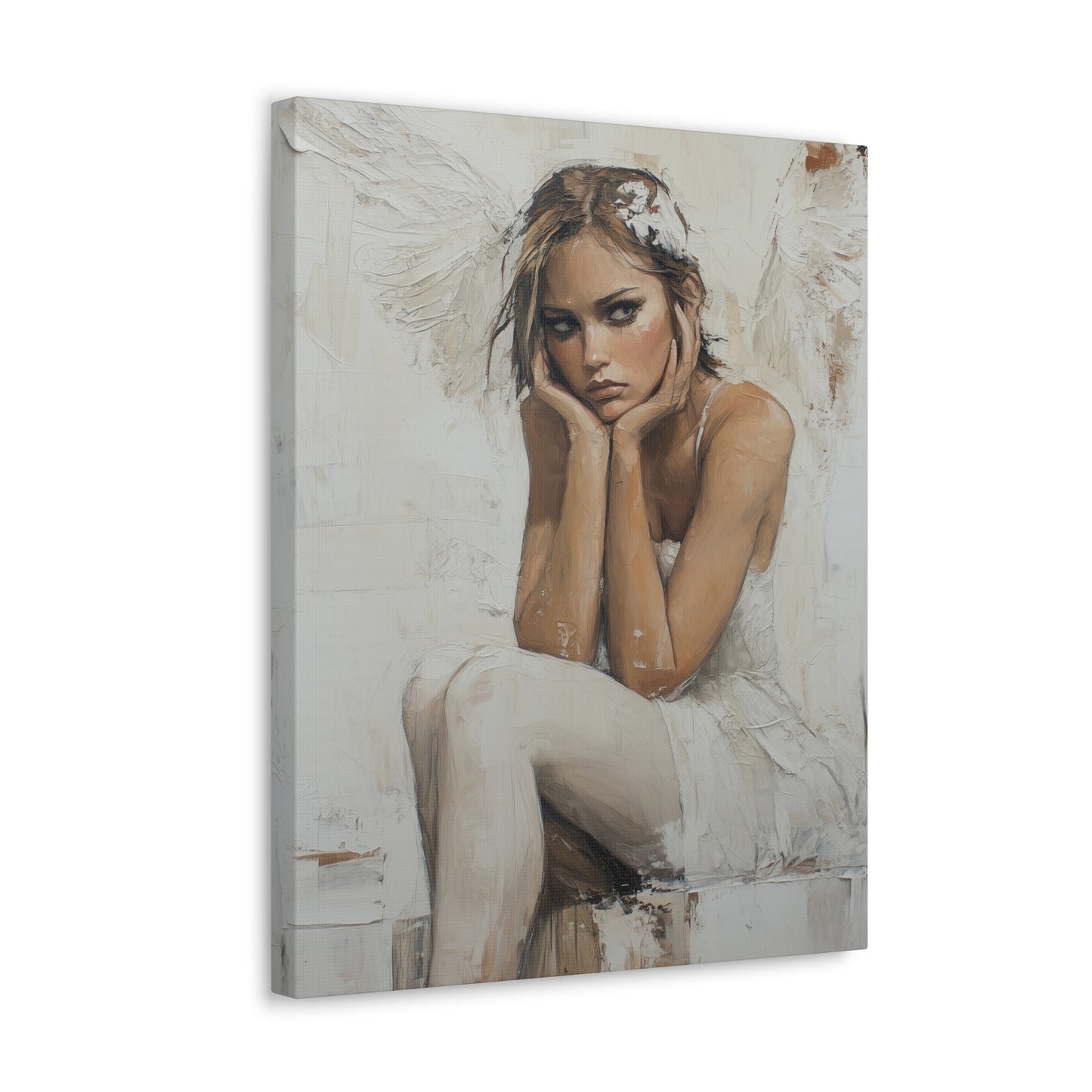 Gallery Wrapped Canvas, Sinners and Saints Art Canvas, Angel Art Canvas – Amber