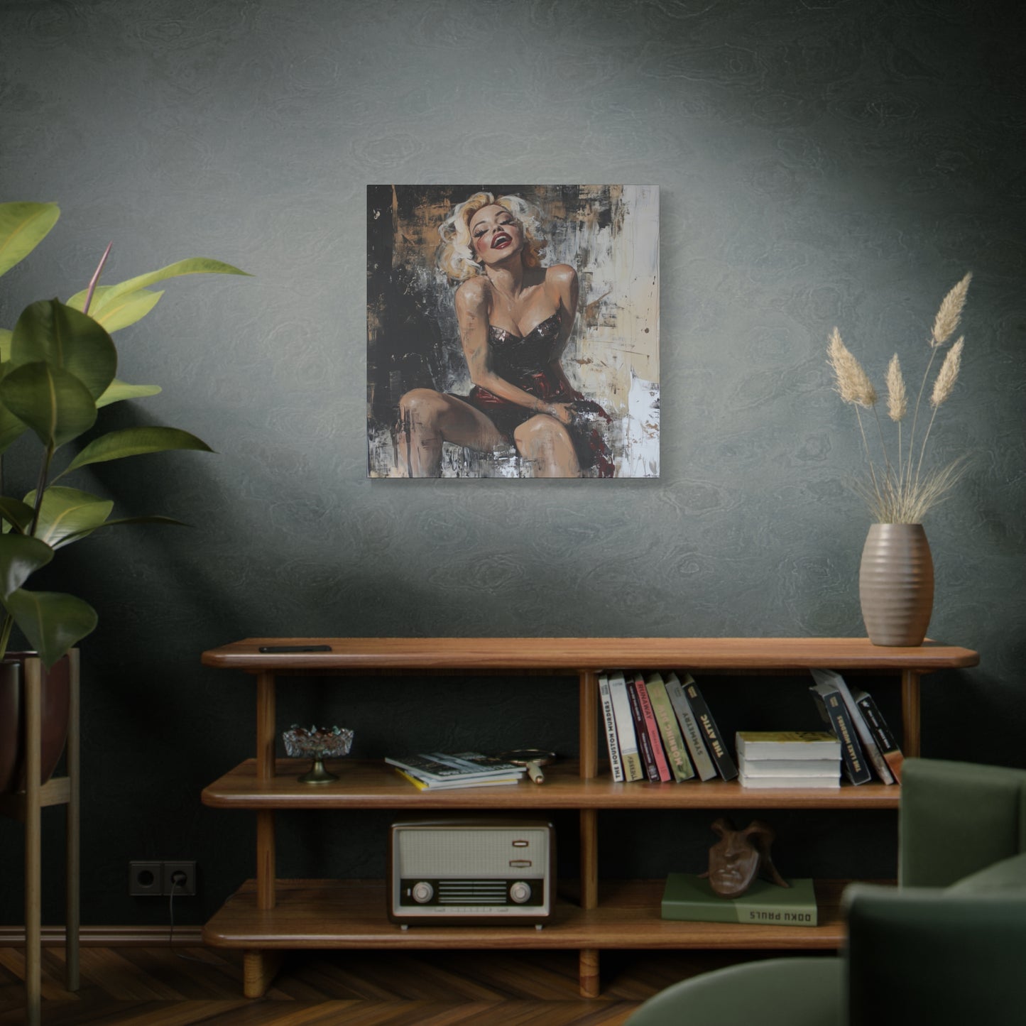 Gallery Wrapped Canvas, Guilt and Grit Adult Art Canvas, Erotic Pinup Art Canvas – Aria