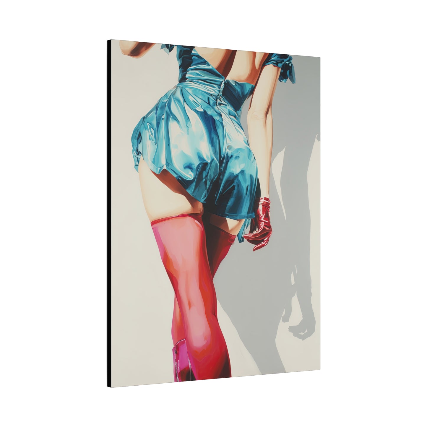 Gallery Wrapped Canvas, Tongue and Cheek Art Canvas, Naughty Girl Art Canvas – Lydia