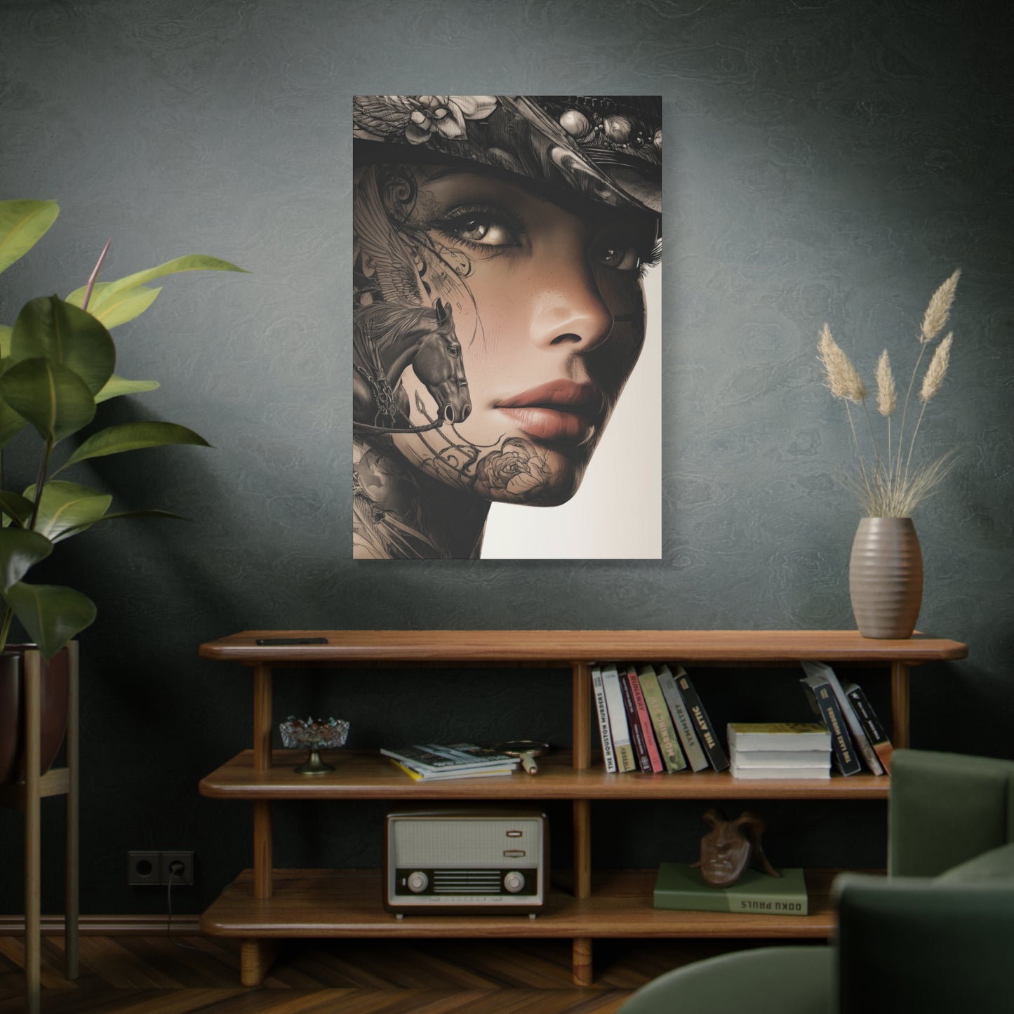 Gallery Wrapped Canvas, Wranglers and Wreckage Art Canvas, Erotic Pinup Art Canvas – Memphis