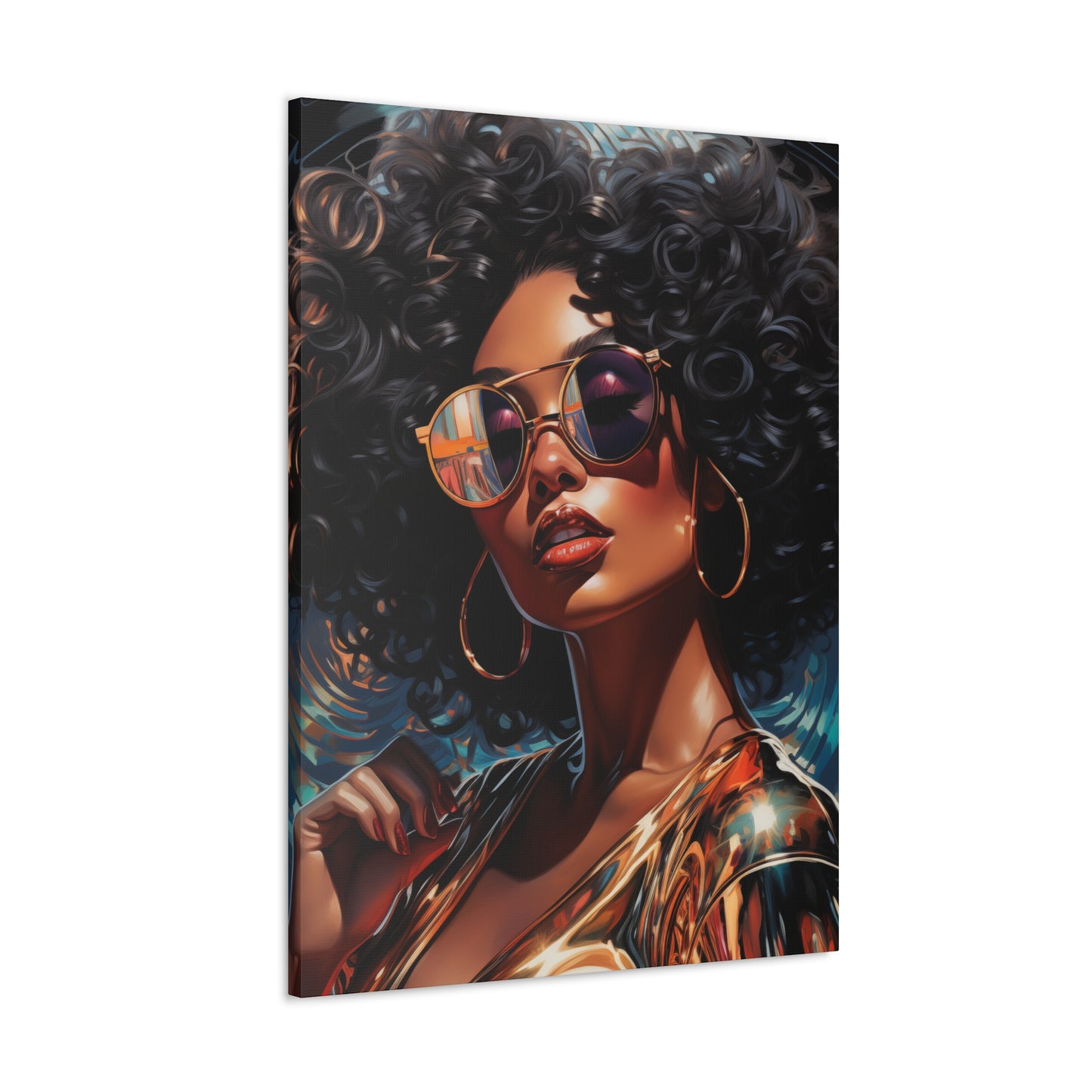 Gallery Wrapped Canvas, Retro Urban Queen, Femme Doll Art Canvas – Kesha