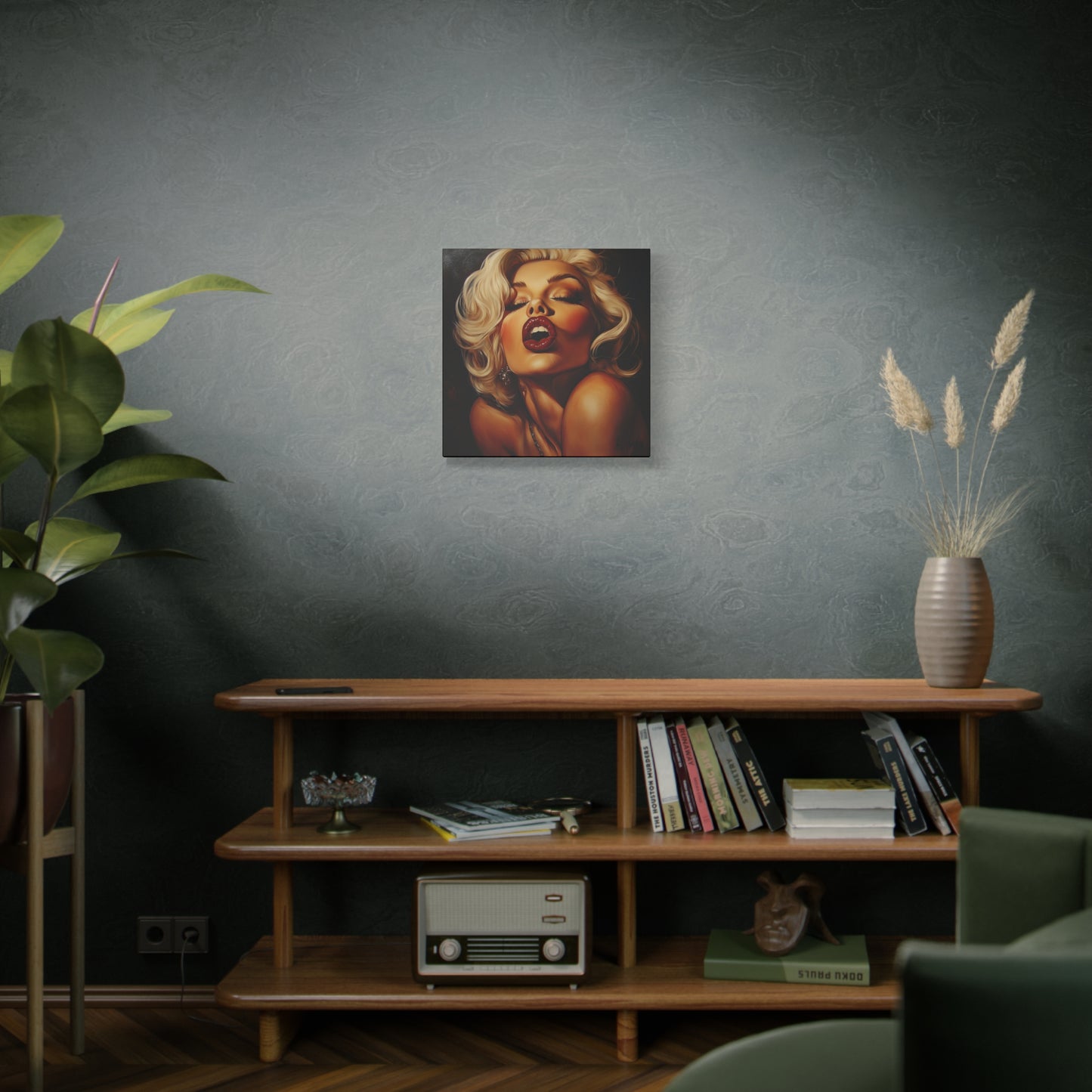 Gallery Wrapped Canvas, Guilt and Grit Adult Art Canvas, Erotic Pinup Art Canvas – Evangeline