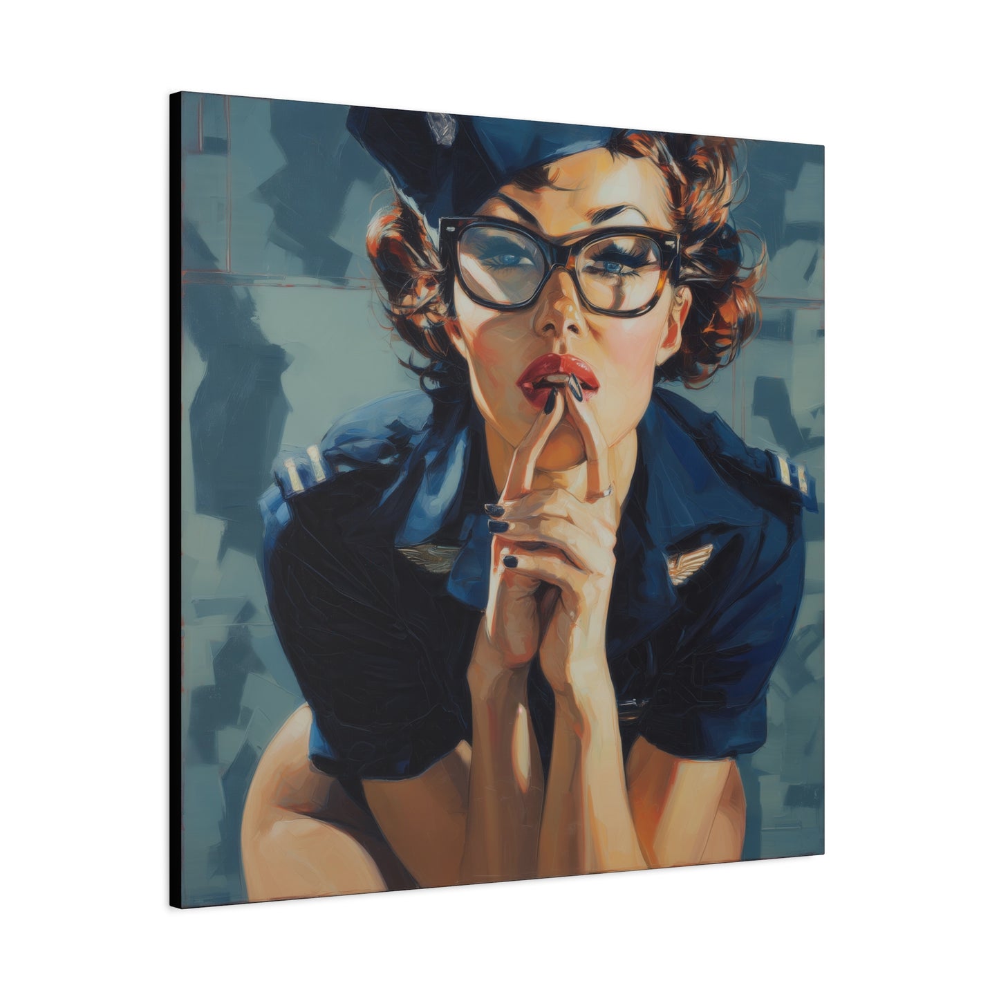 Gallery Wrapped Canvas, Liberty and Lace Art Canvas, Erotic Art Canvas – Peggy Sue