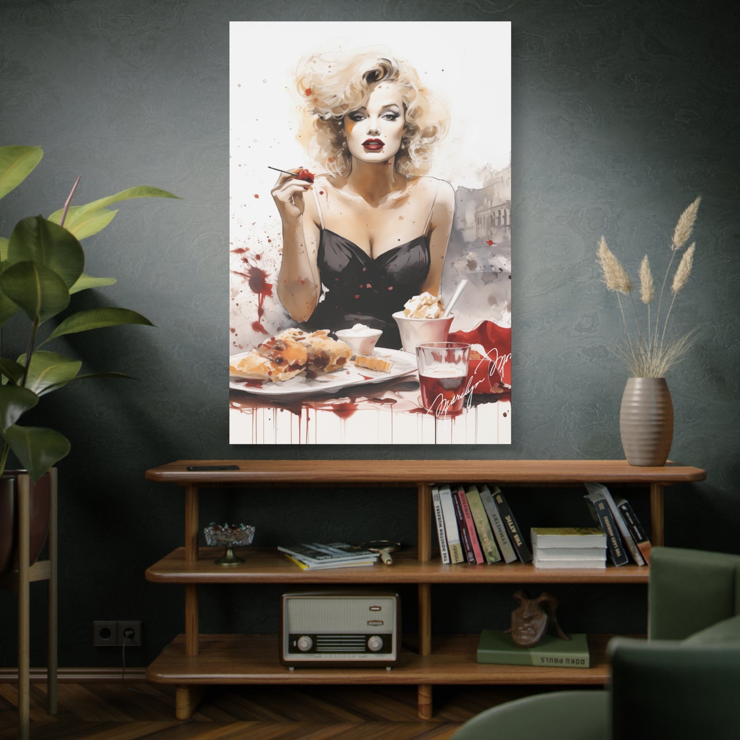 Canvas Wall Art, Gallery Wrapped Pop Art, Celebrity Wall Art – Marilyn Monroe - Cafe