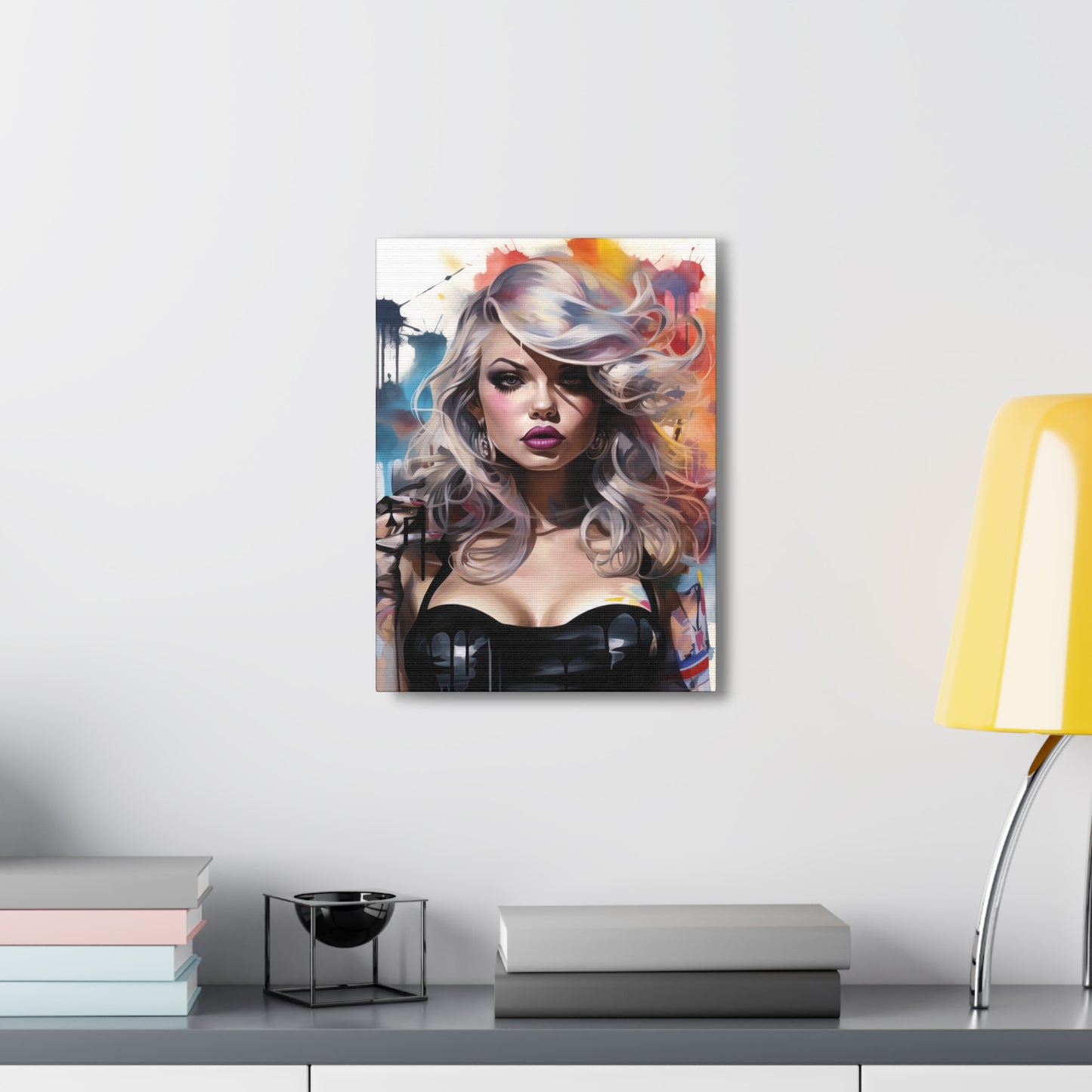 Canvas Wall Art, Gallery Wrapped Pop Art, Femme Doll Wall Art – Zephyr