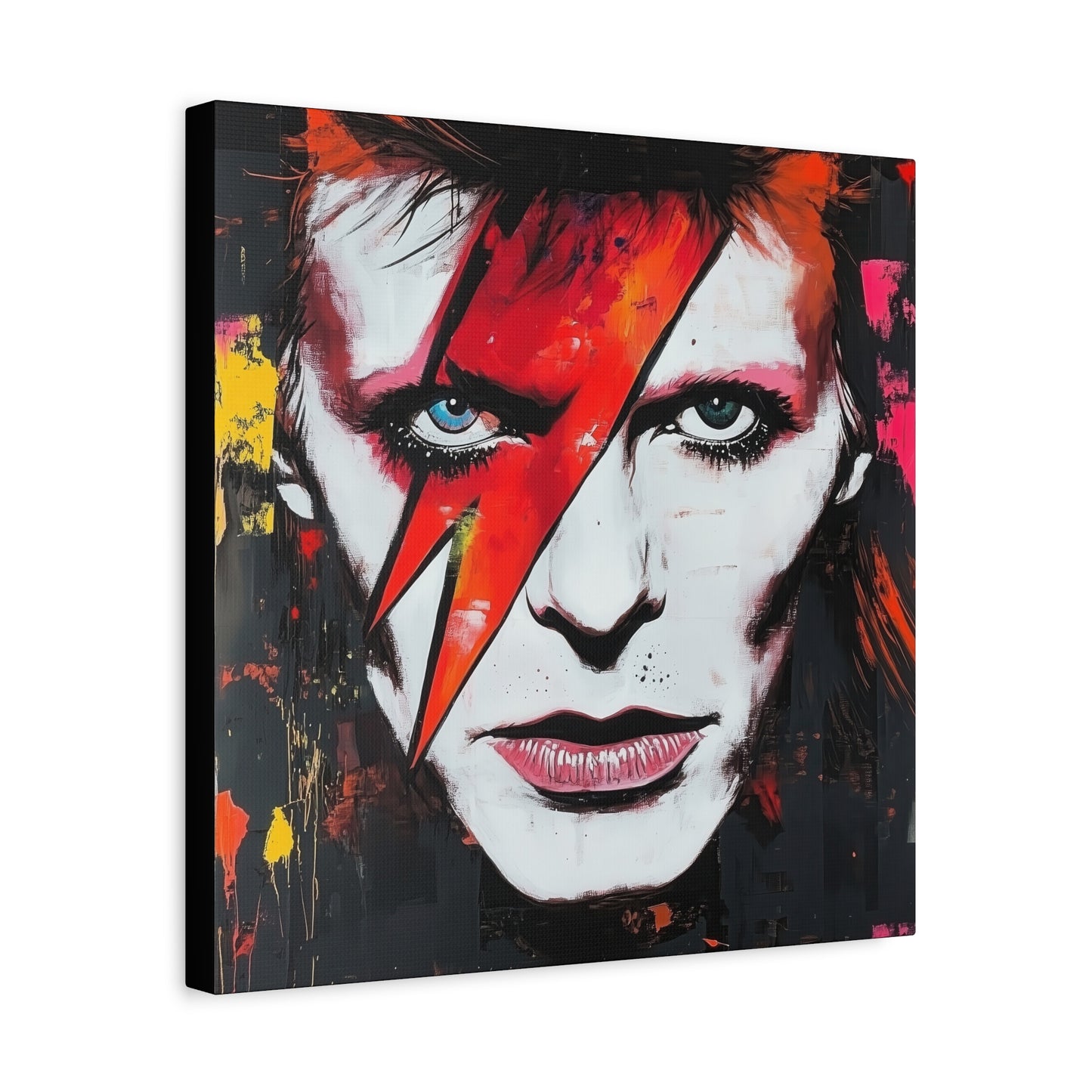 Gallery Wrapped Canvas, Celebrity Inspired, Pop Art Canvas – Bowie
