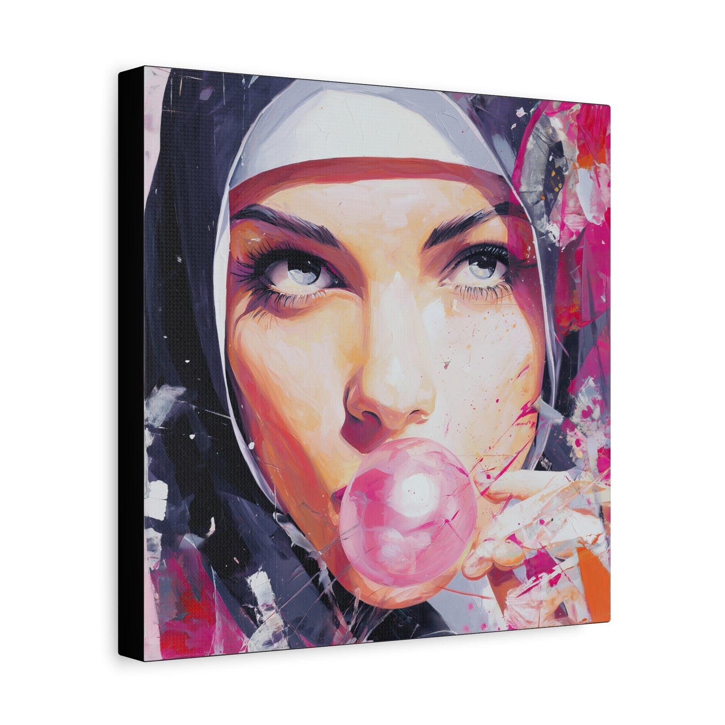 Gallery Wrapped Canvas, Habits and Heresy Art Canvas, Naughty Nuns Art Canvas – Sister Paloma