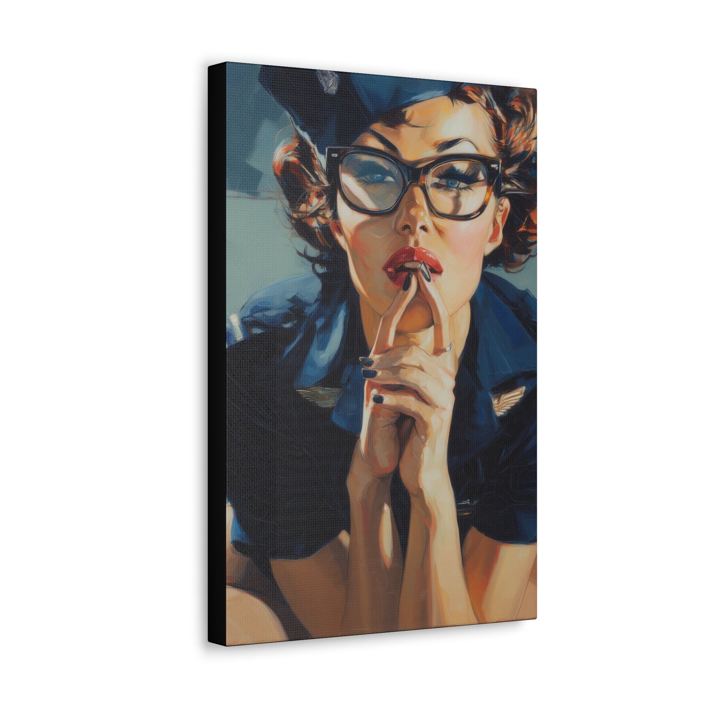 Gallery Wrapped Canvas, Liberty and Lace Art Canvas, Erotic Art Canvas – Peggy Sue