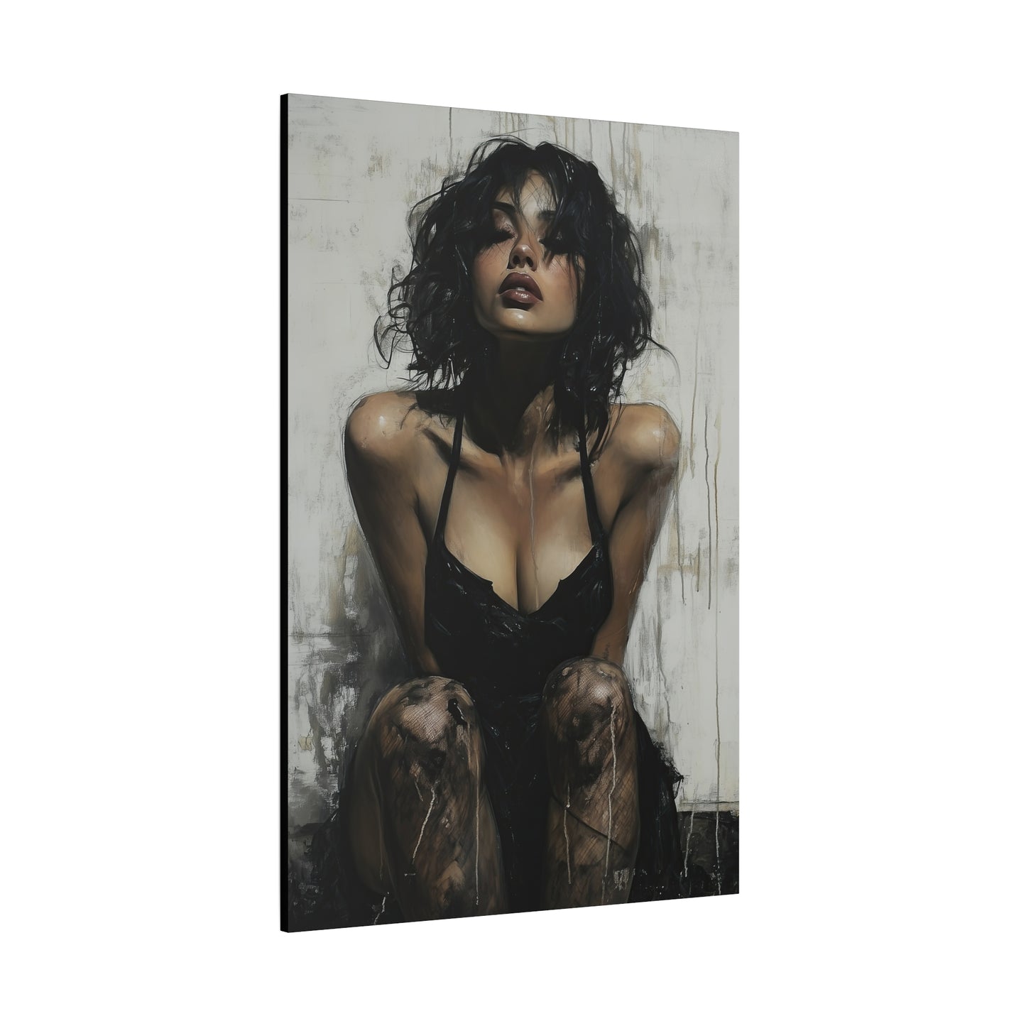 Gallery Wrapped Canvas, Sinners and Saints Art Canvas, Erotic Pinup Art Canvas – Vivienne