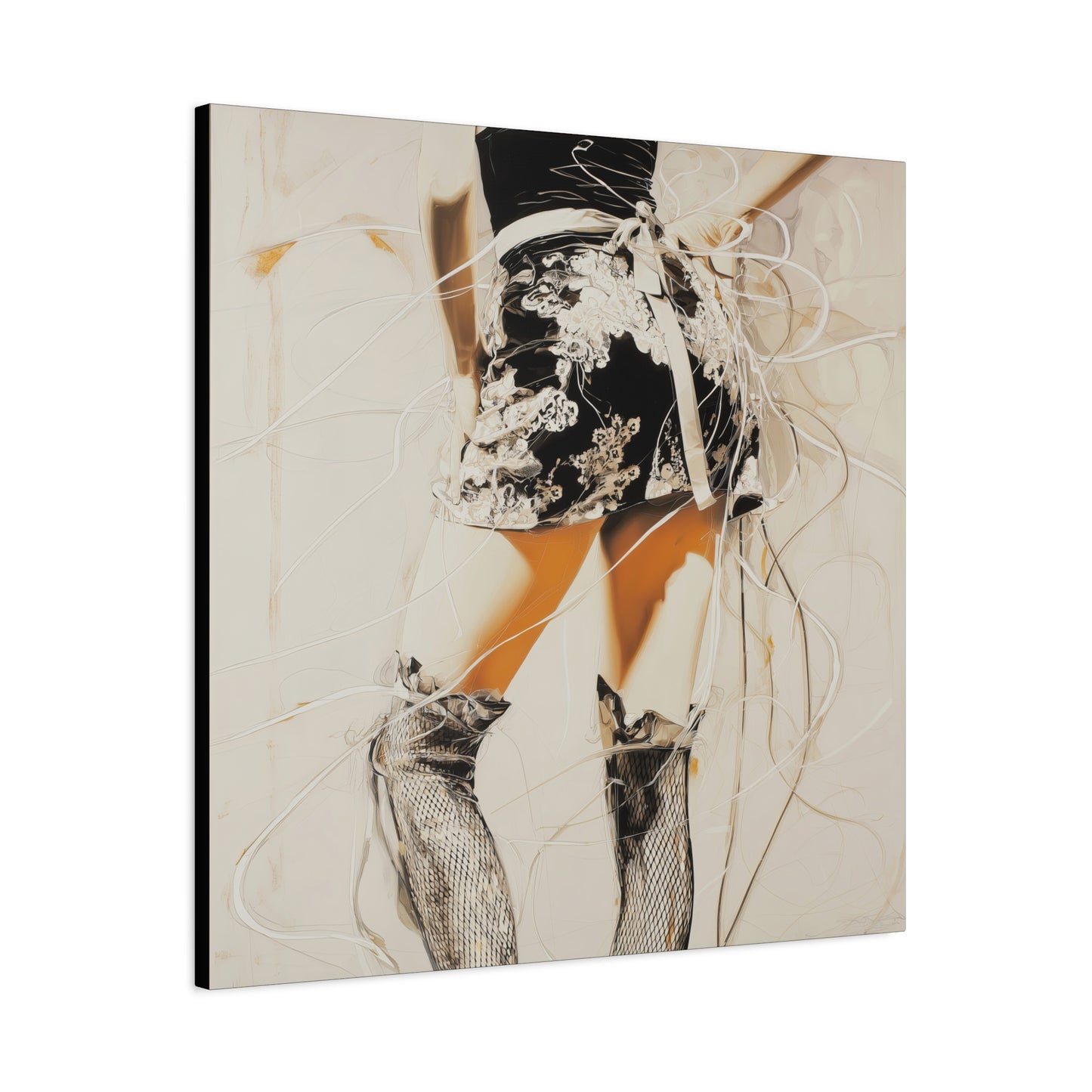 Gallery Wrapped Canvas, Tongue and Cheek Art Canvas, Naughty Girl Art Canvas – Lana