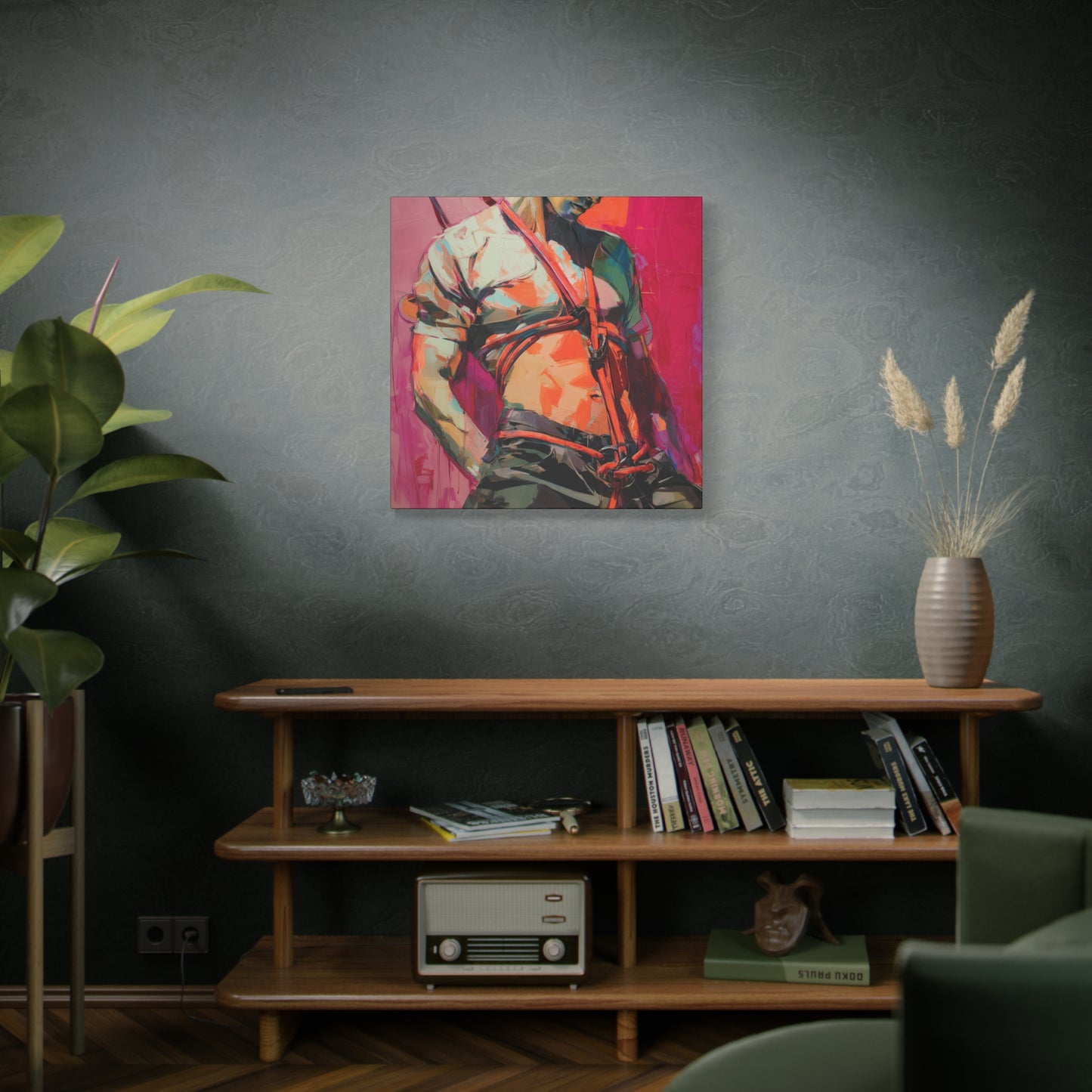 Gallery Wrapped Canvas, Ropes and Reverence Art Canvas, Erotic Shibari Art Canvas – Soren