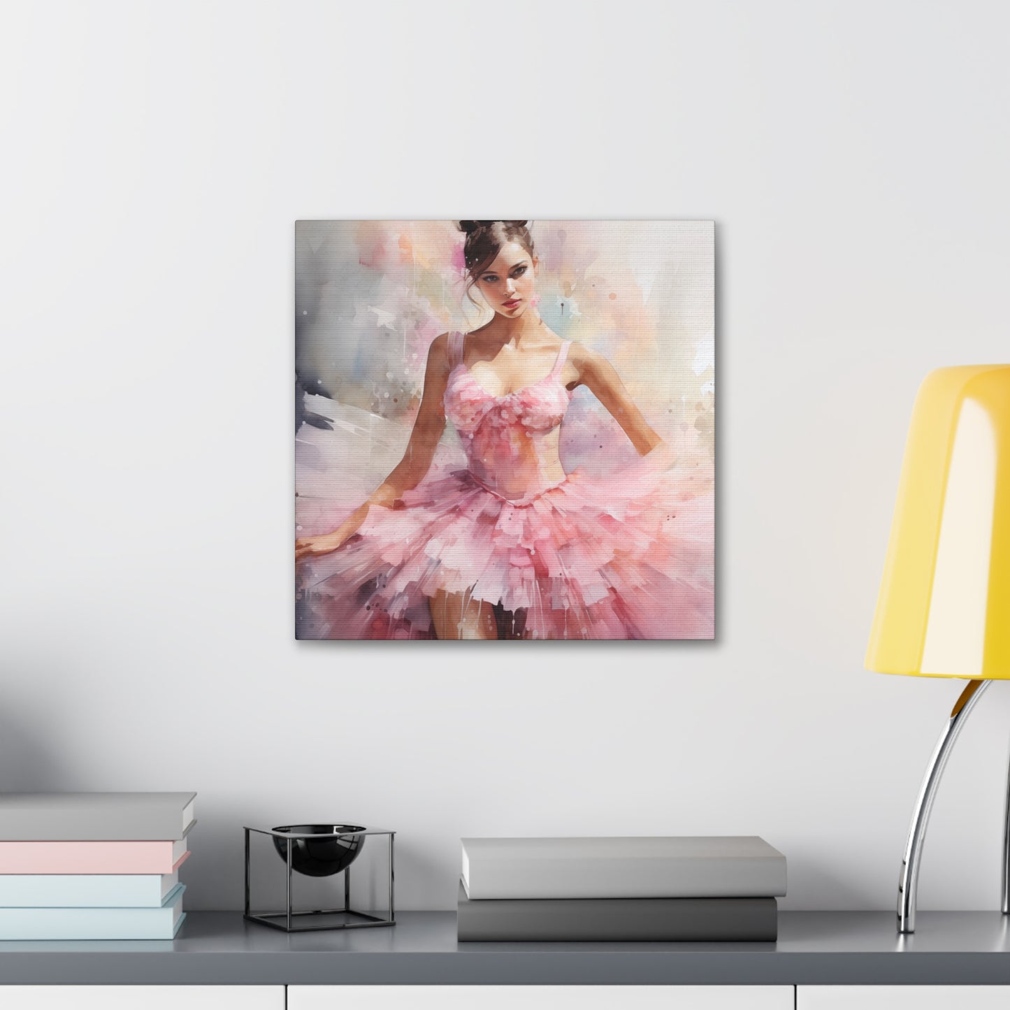 Gallery Wrapped Canvas, Ballerina Beauty, Ballet Art Canvas – Lily